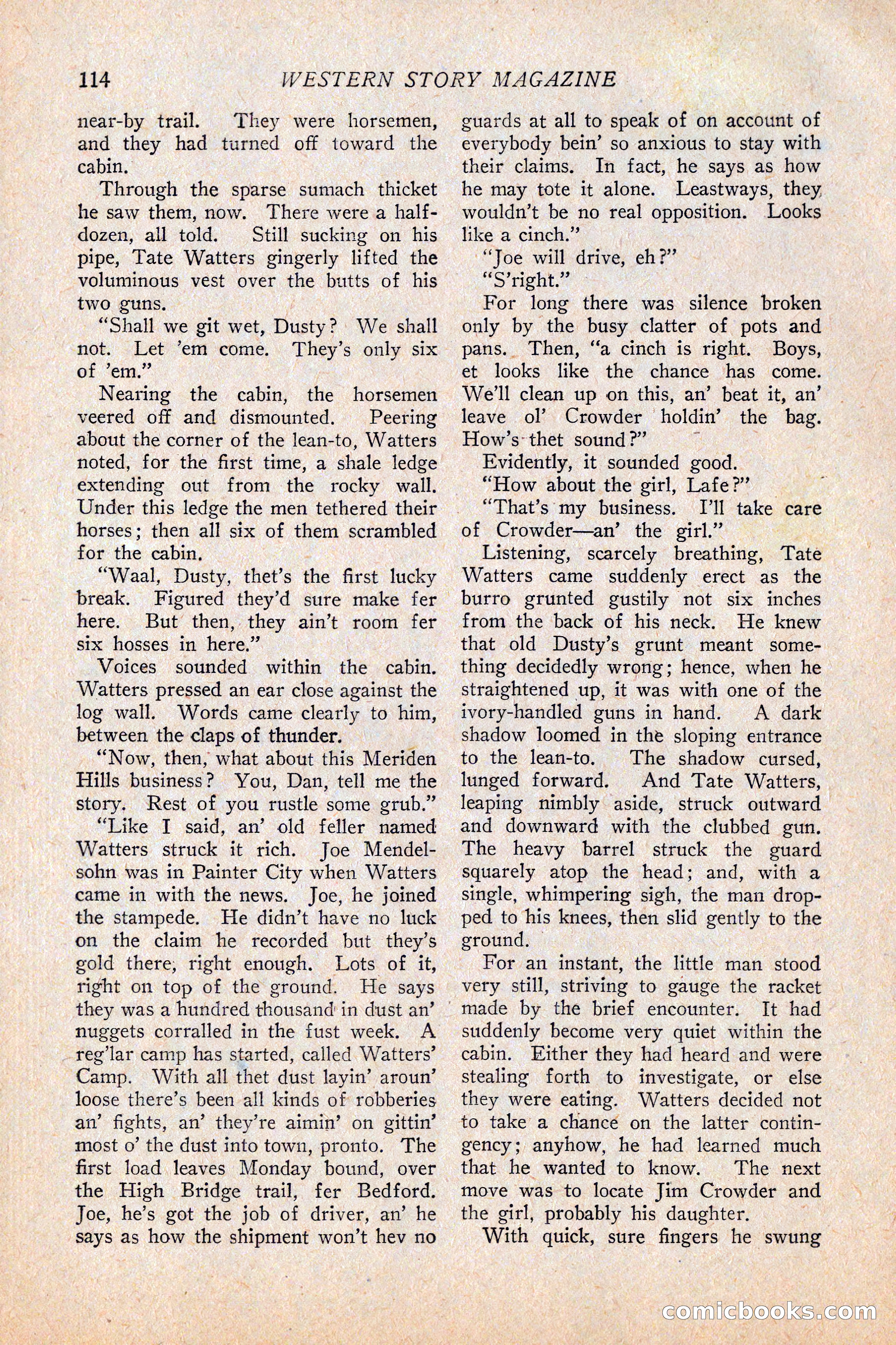 Western Story Magazine, February 5, 1927 — page 132 of 172