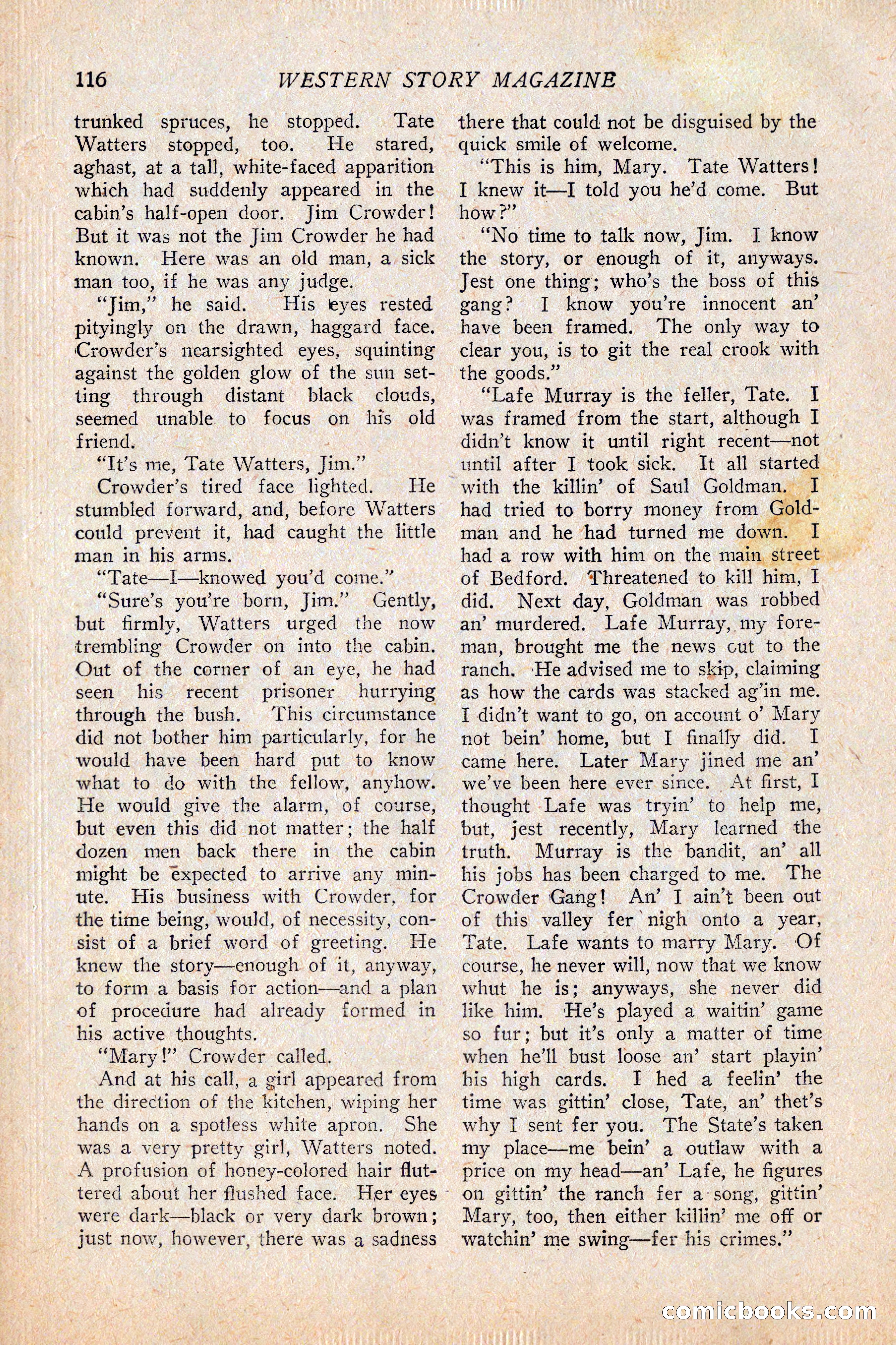 Western Story Magazine, February 5, 1927 — page 134 of 172
