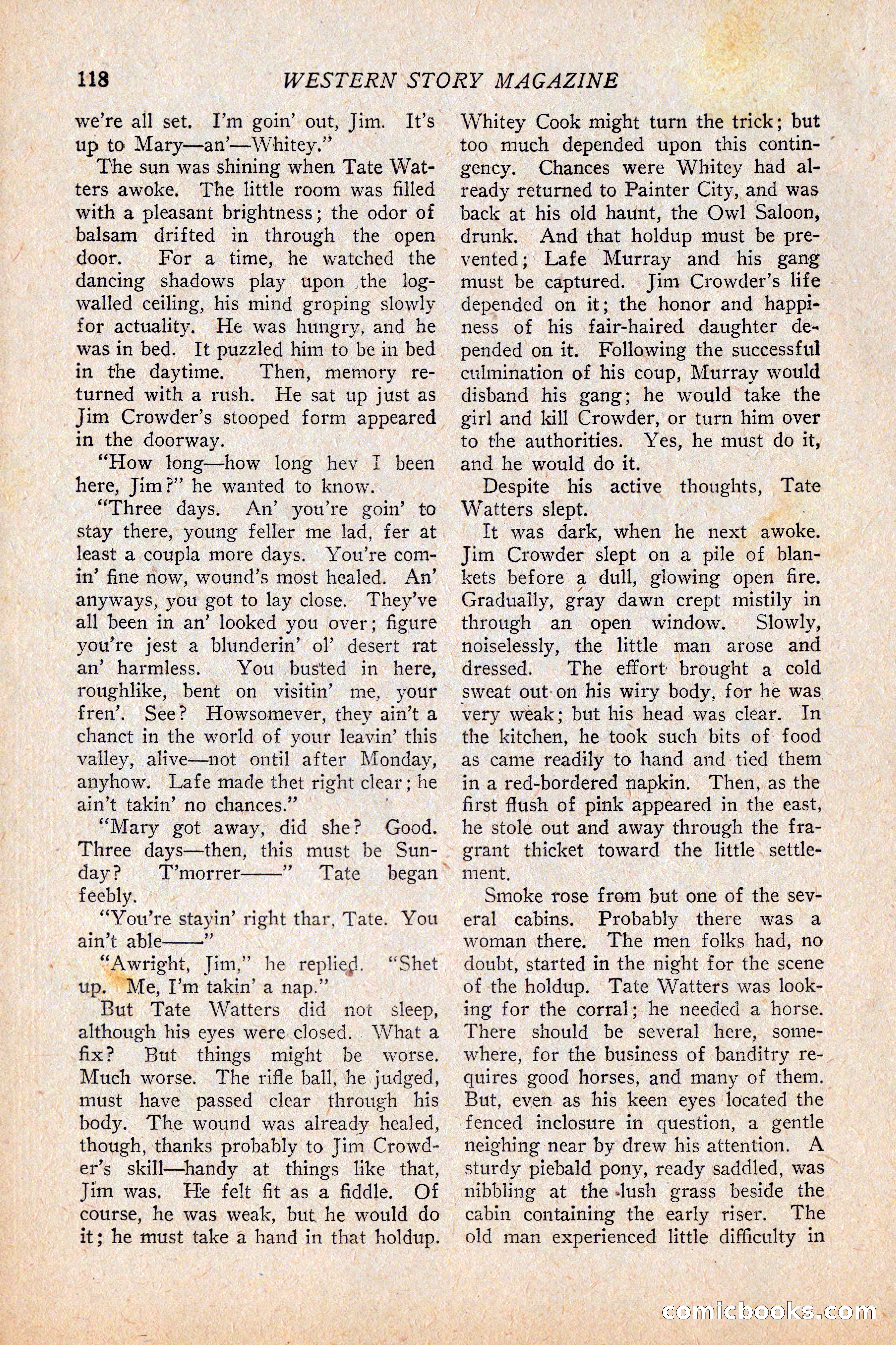 Western Story Magazine, February 5, 1927 — page 136 of 172