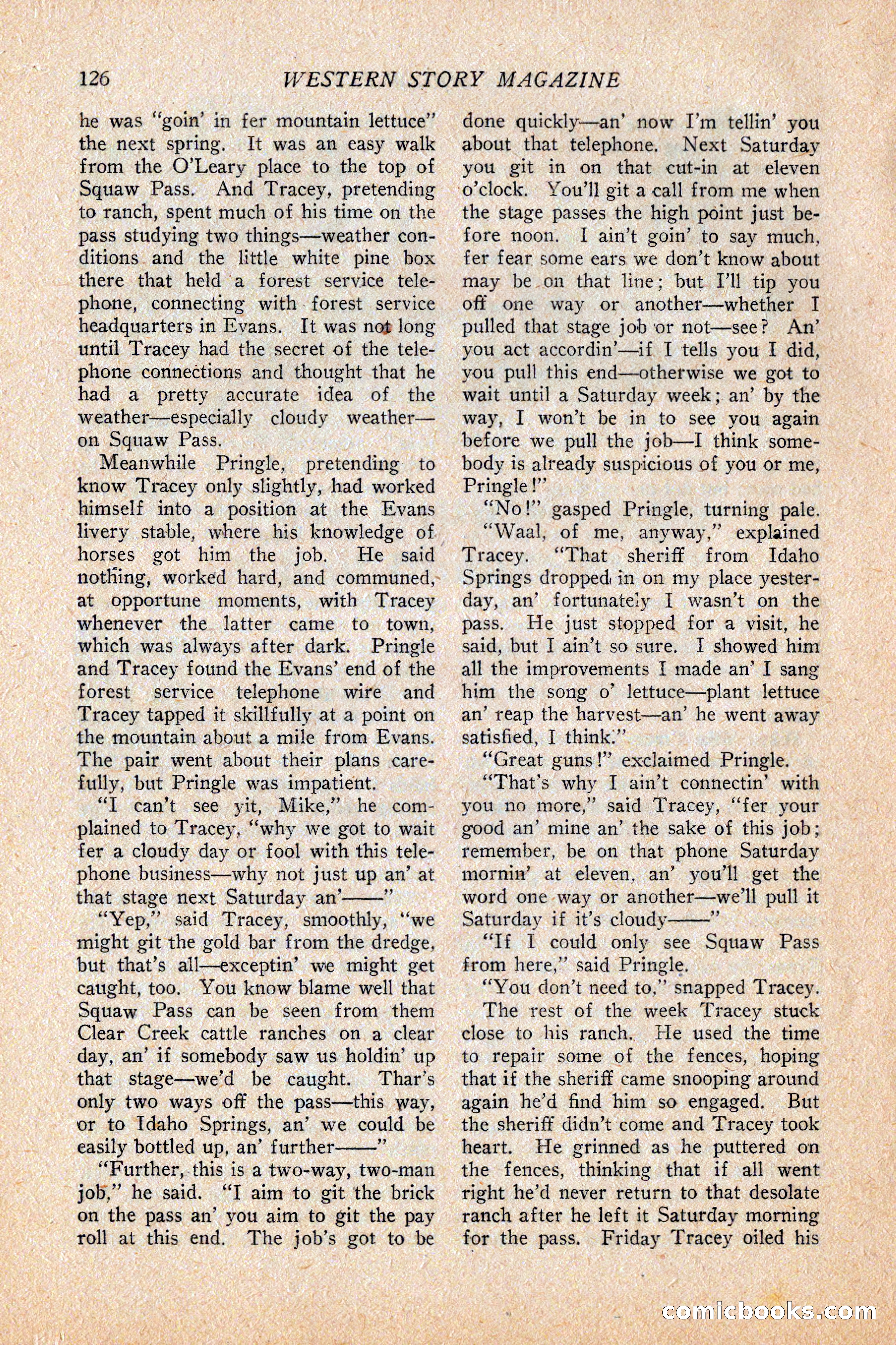 Western Story Magazine, February 5, 1927 — page 144 of 172