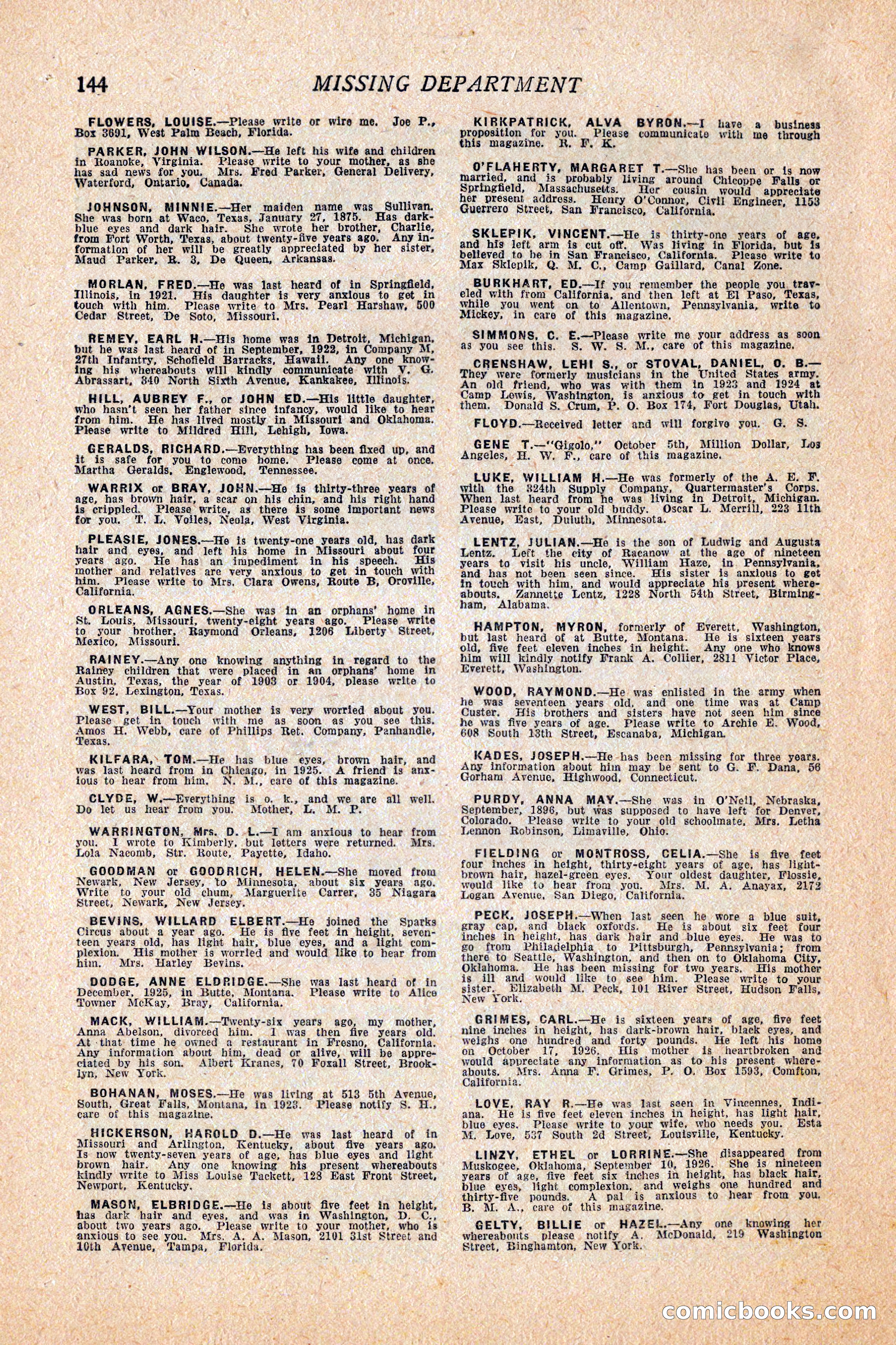 Western Story Magazine, February 5, 1927 — page 162 of 172