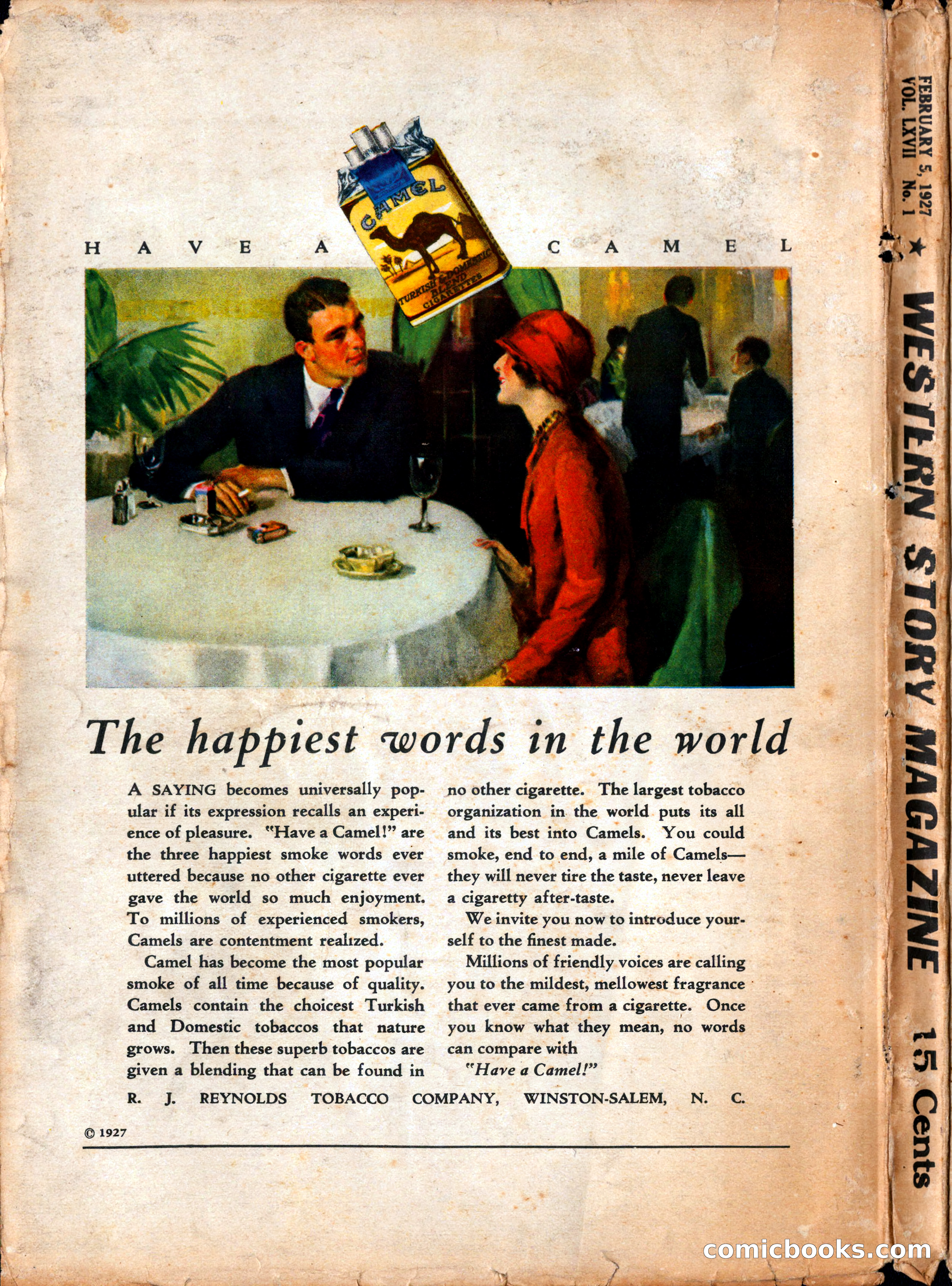 Western Story Magazine, February 5, 1927 — page 172 of 172
