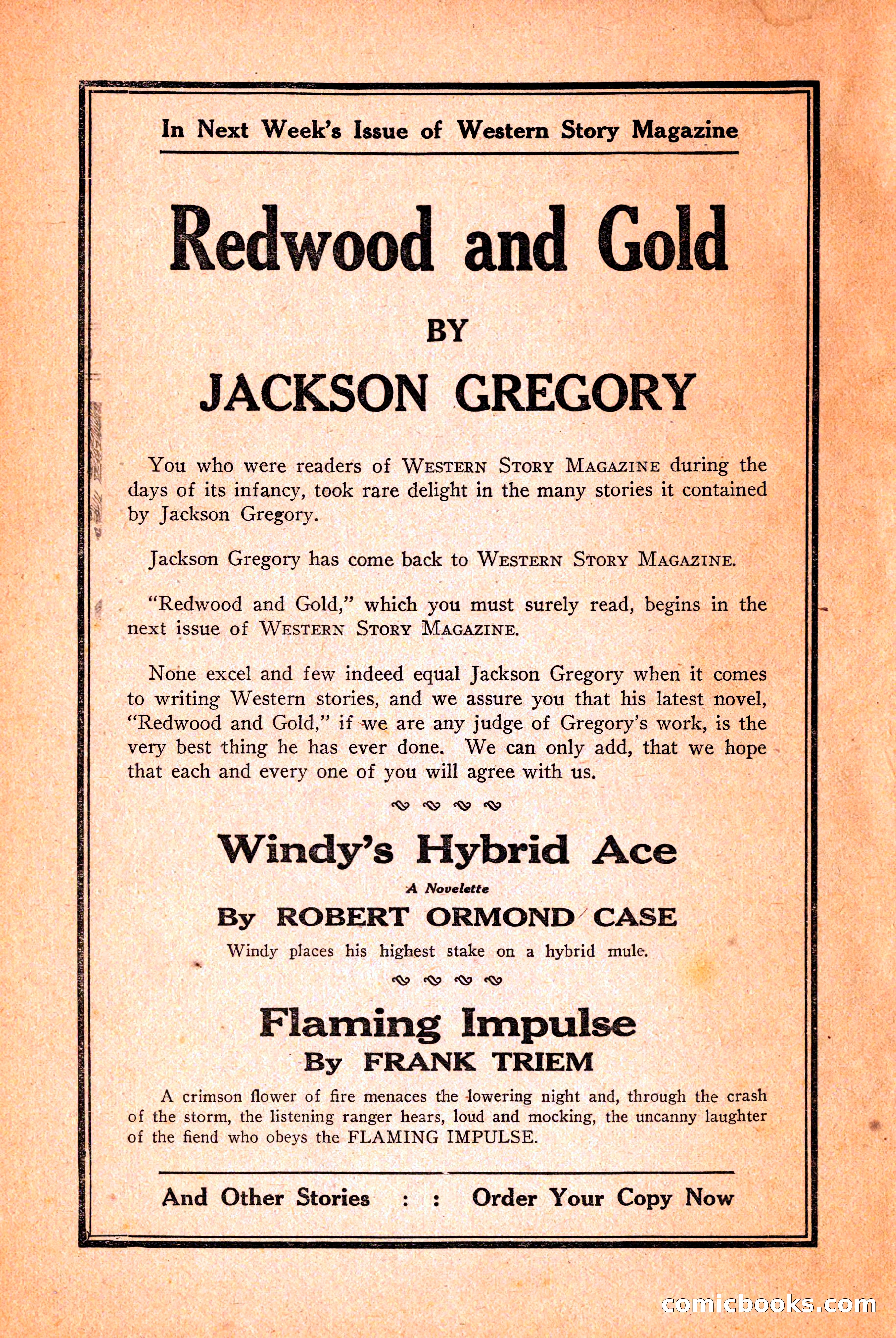 Western Story Magazine, March 12, 1927 — page 4 of 148