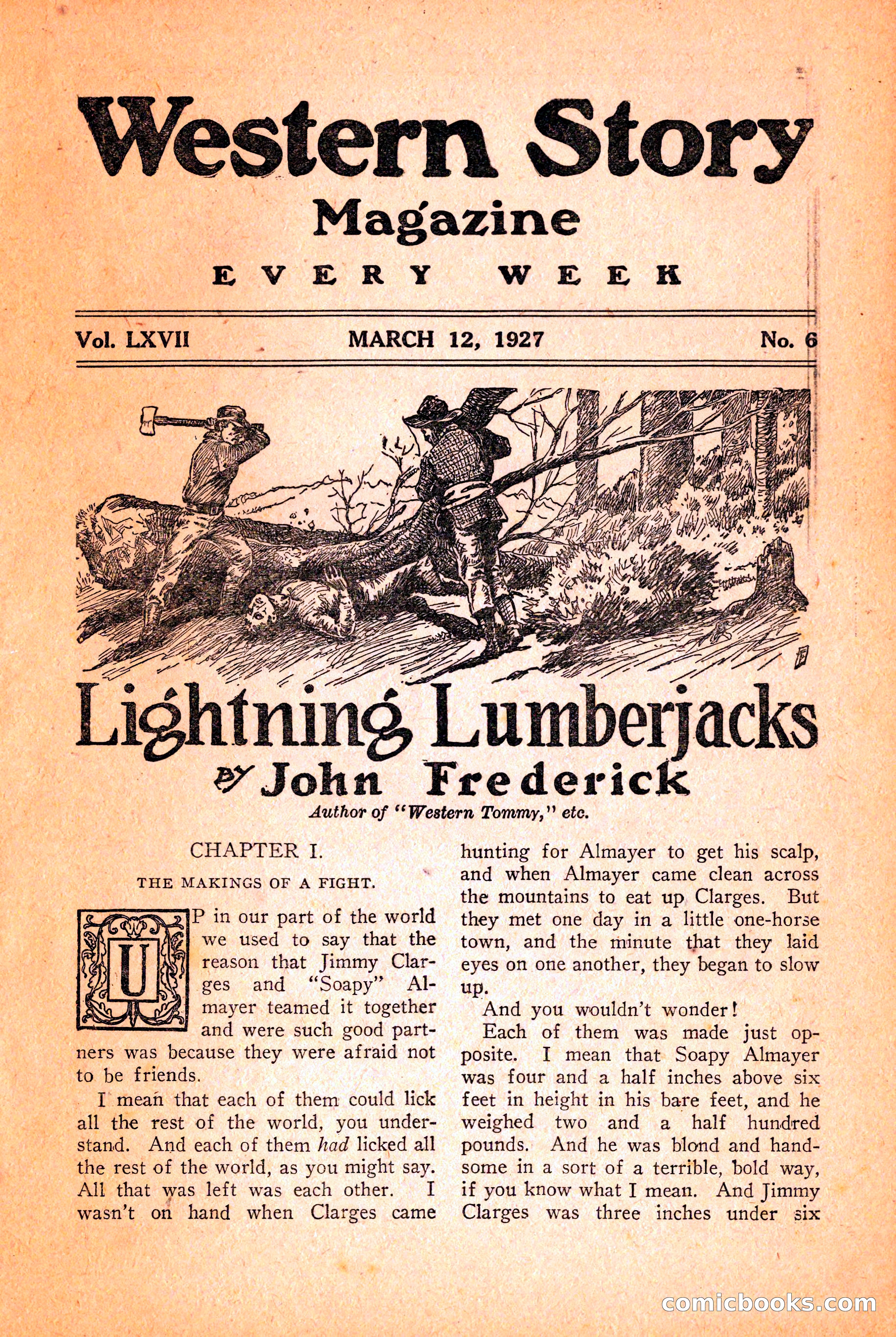 Western Story Magazine, March 12, 1927 — page 5 of 148