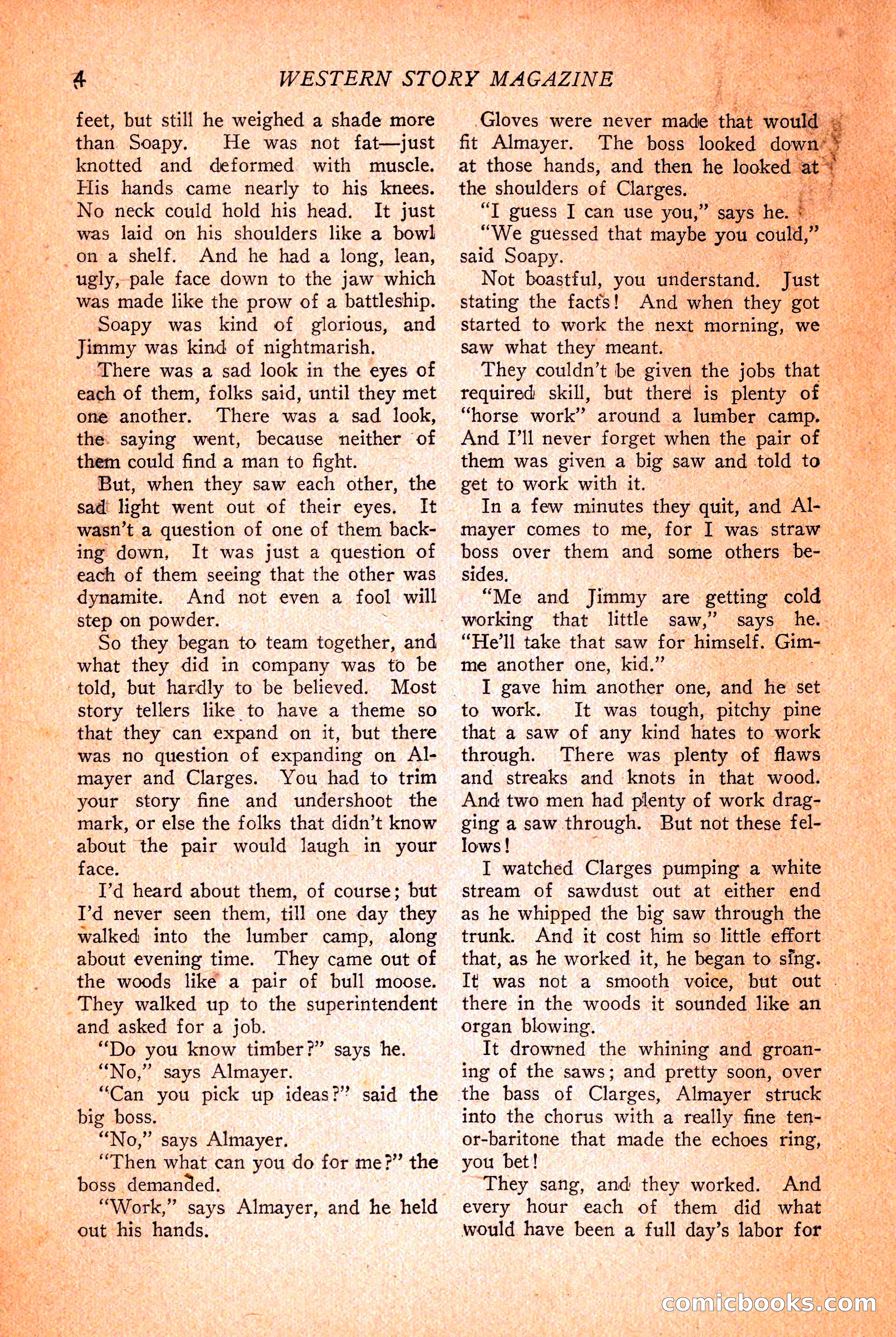 Western Story Magazine, March 12, 1927 — page 6 of 148