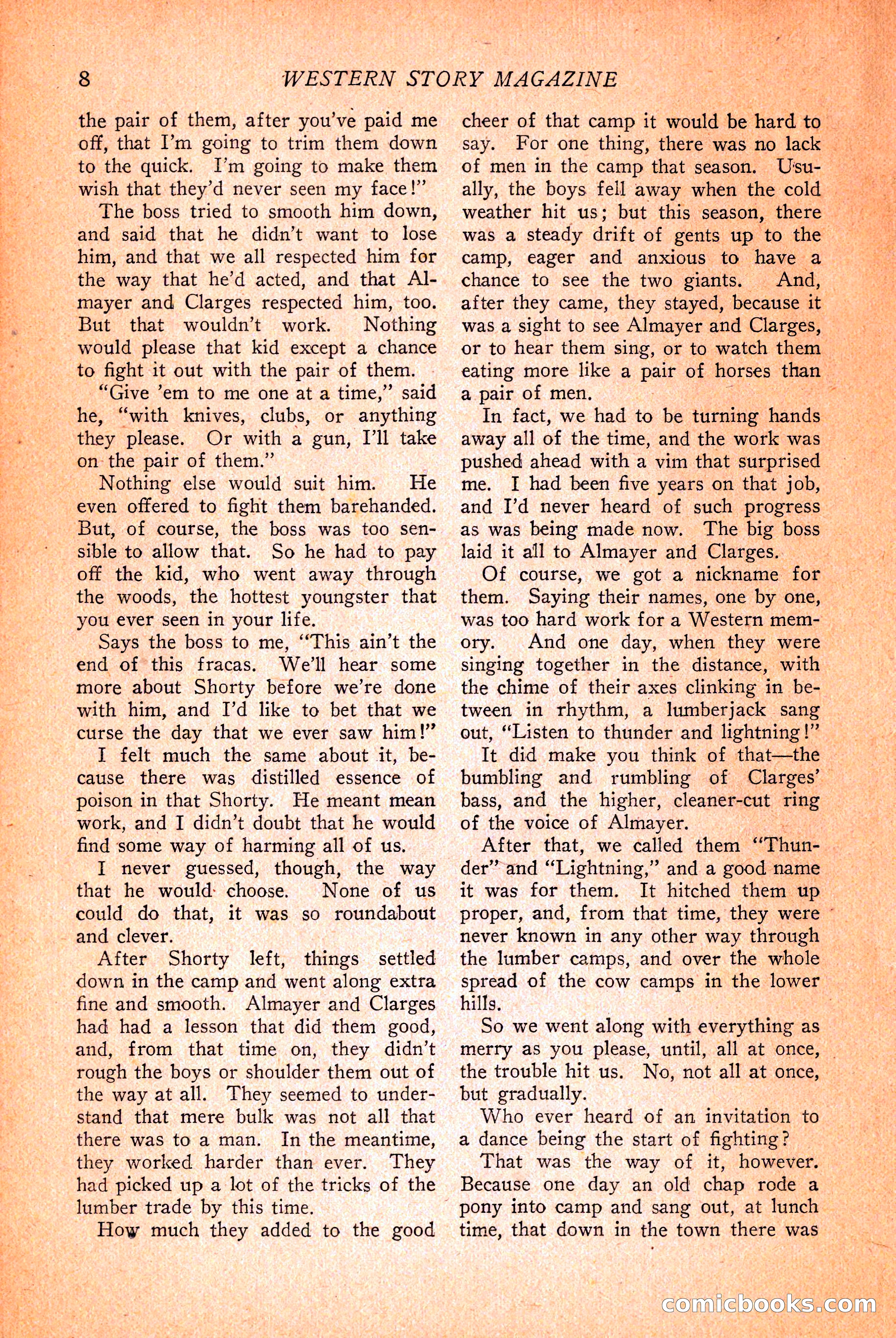 Western Story Magazine, March 12, 1927 — page 10 of 148