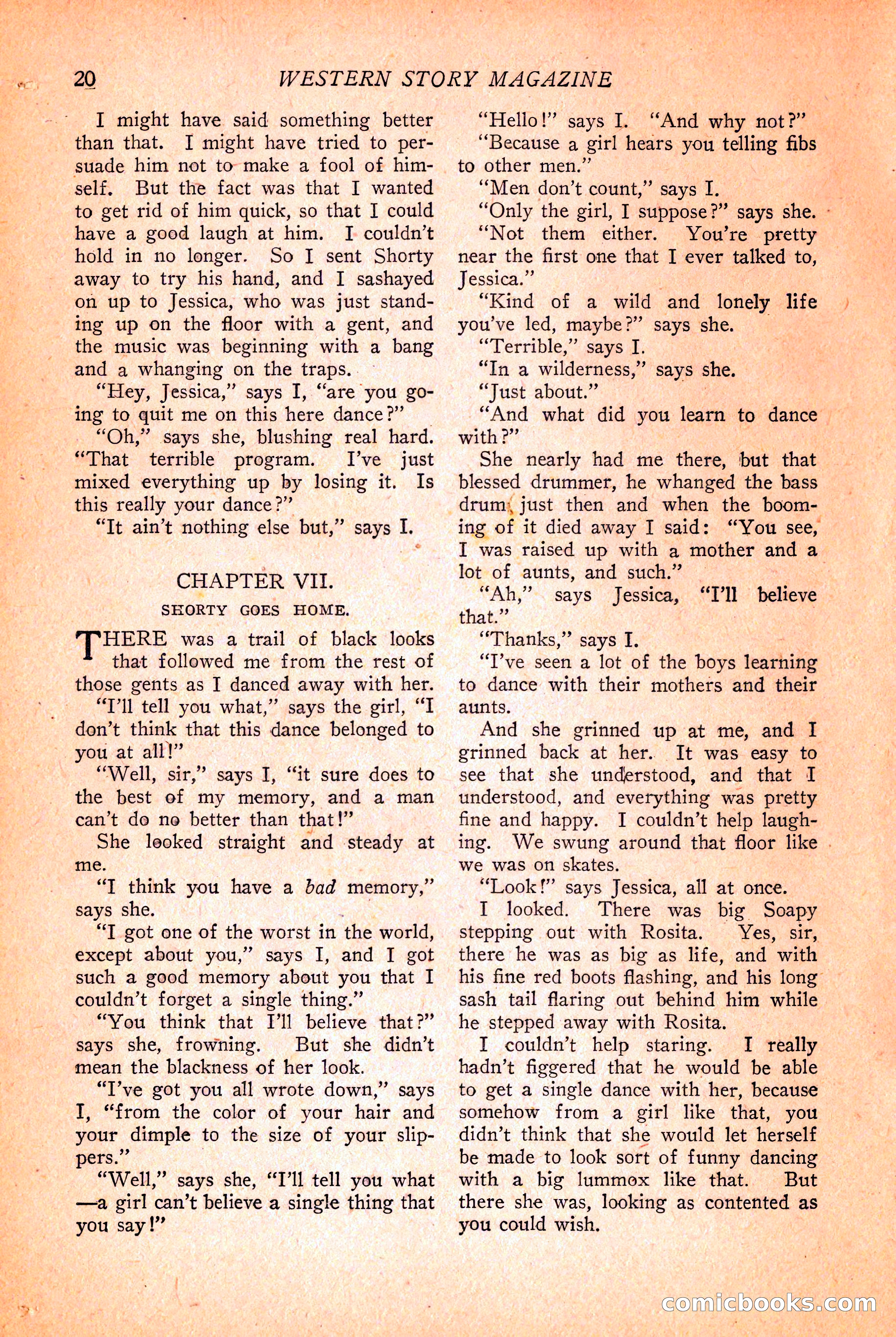 Western Story Magazine, March 12, 1927 — page 22 of 148