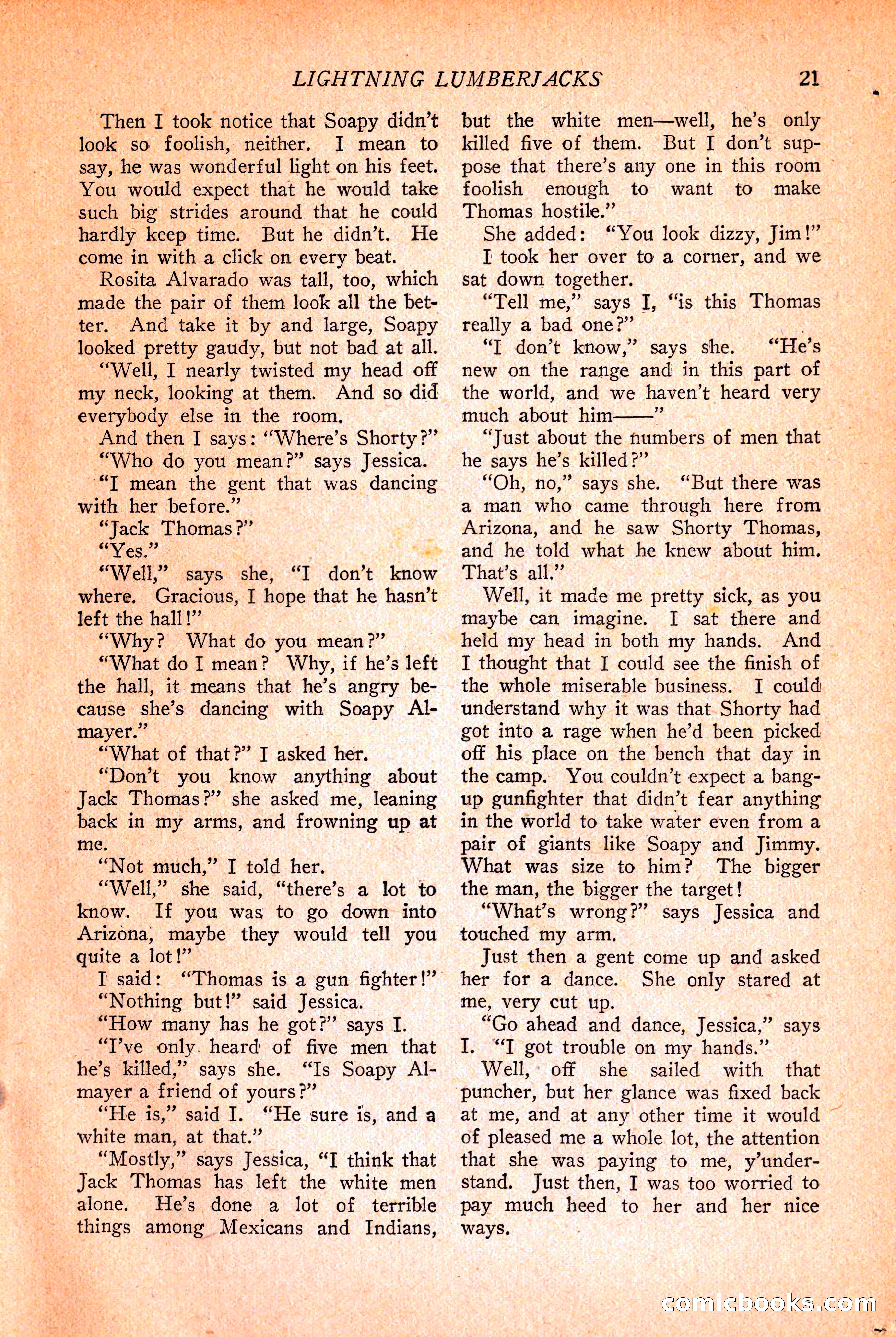 Western Story Magazine, March 12, 1927 — page 23 of 148