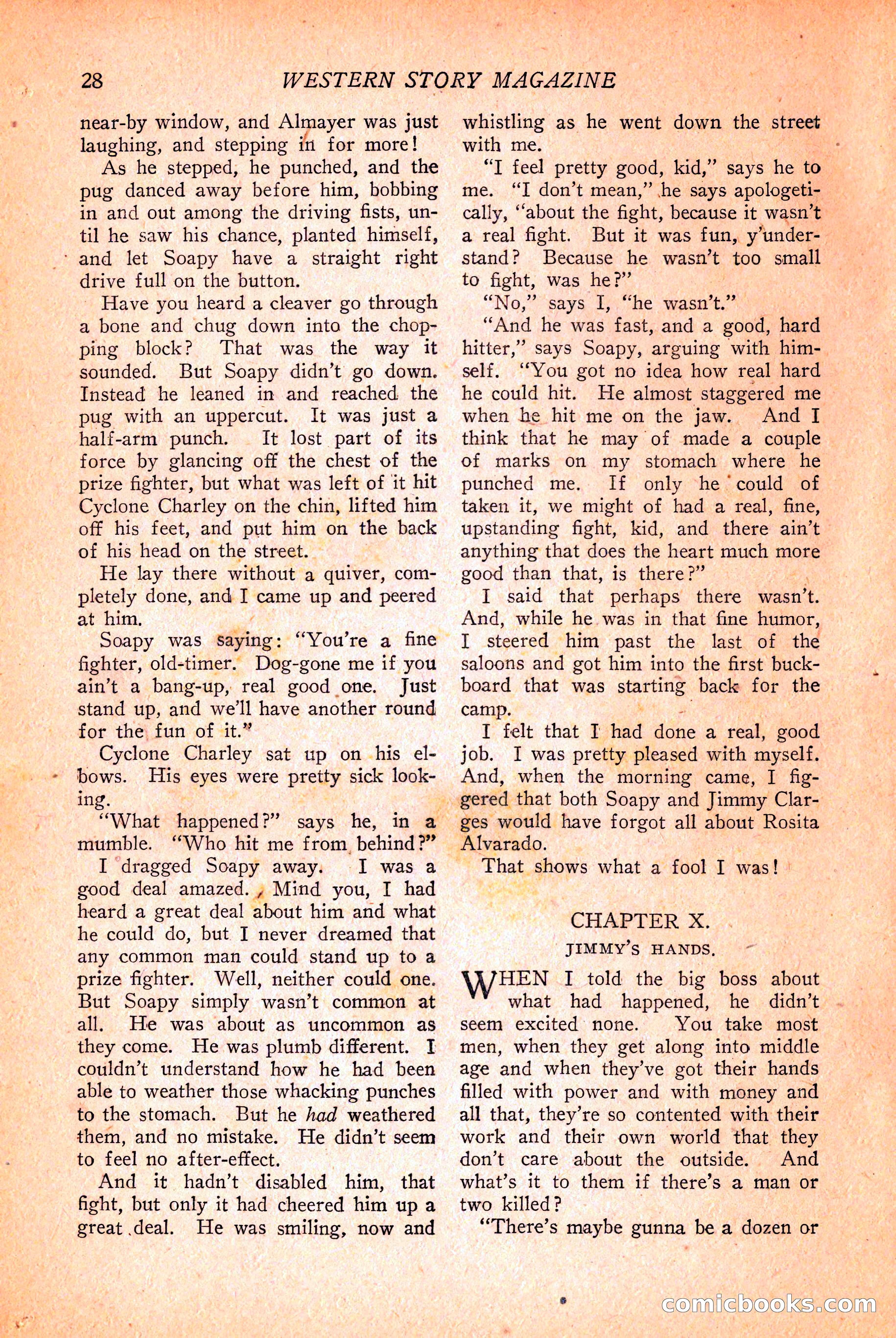Western Story Magazine, March 12, 1927 — page 30 of 148