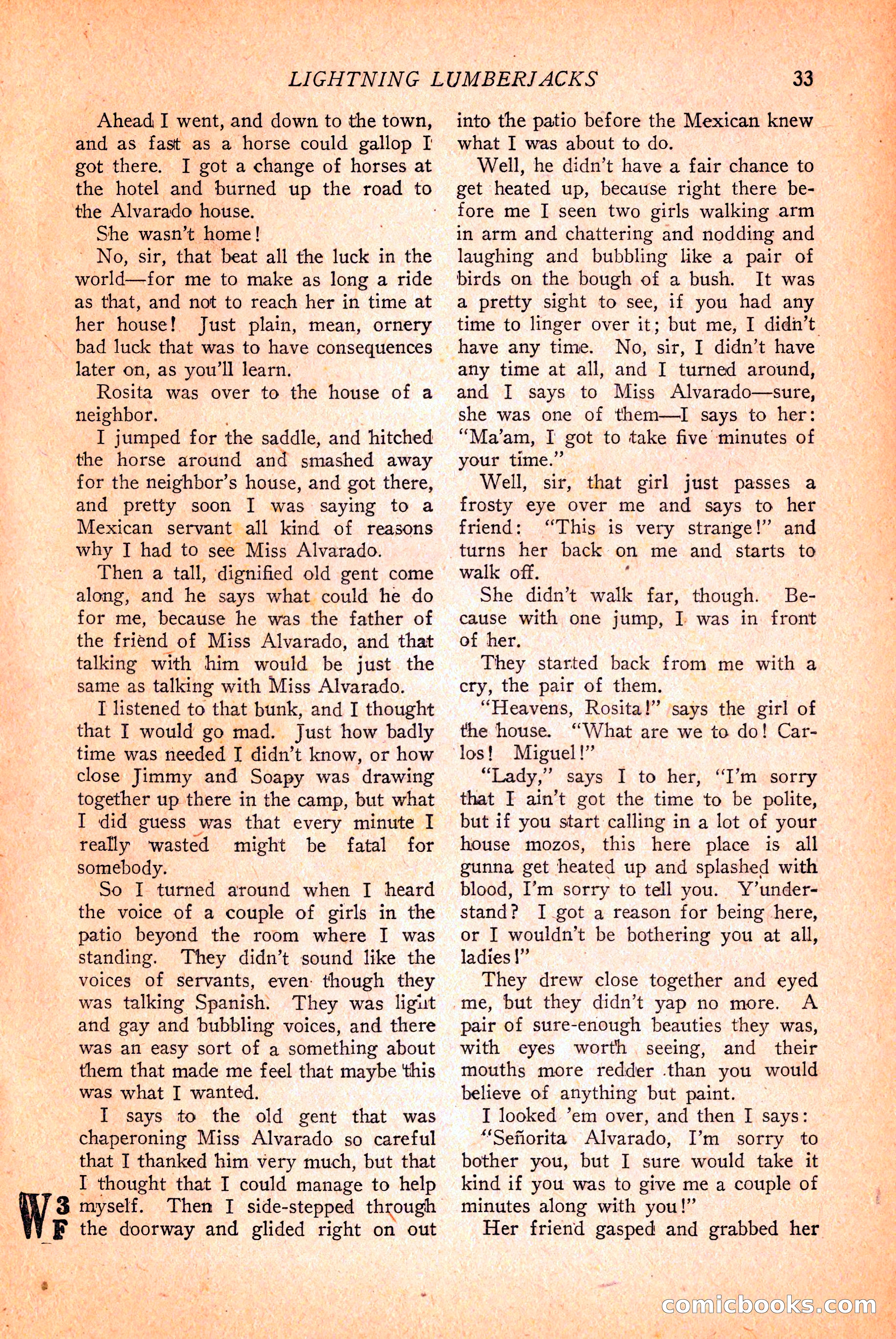Western Story Magazine, March 12, 1927 — page 35 of 148