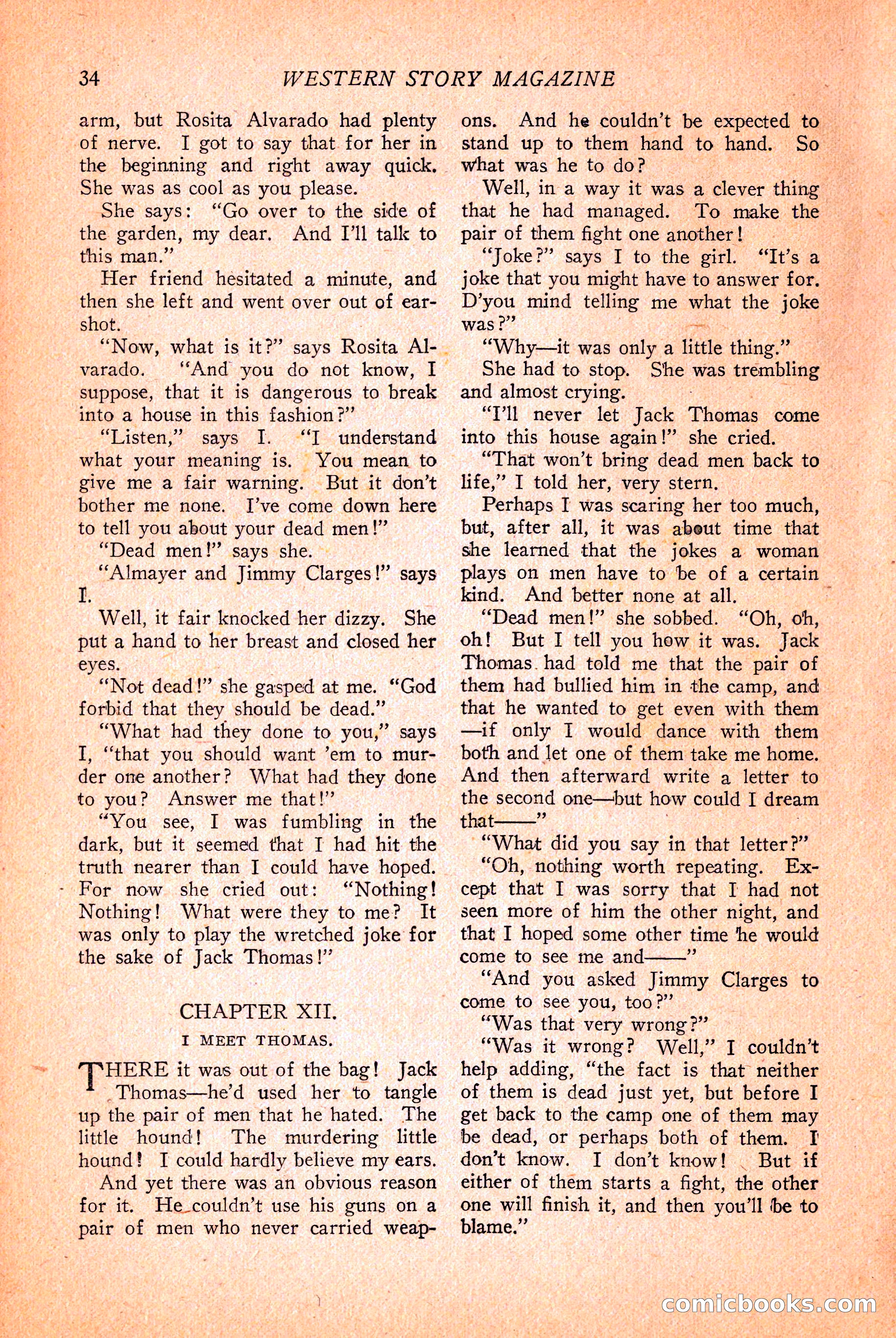 Western Story Magazine, March 12, 1927 — page 36 of 148