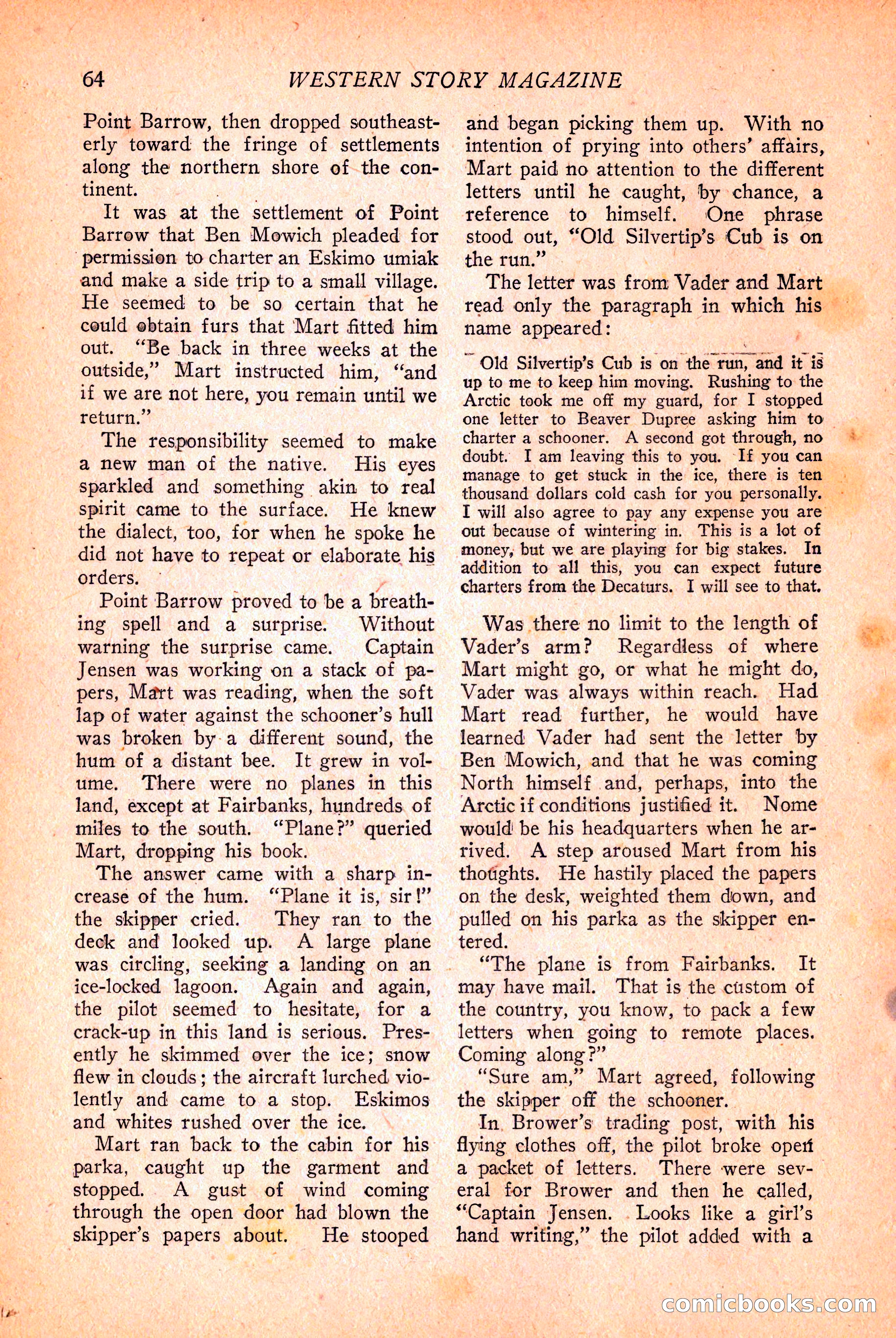 Western Story Magazine, March 12, 1927 — page 66 of 148