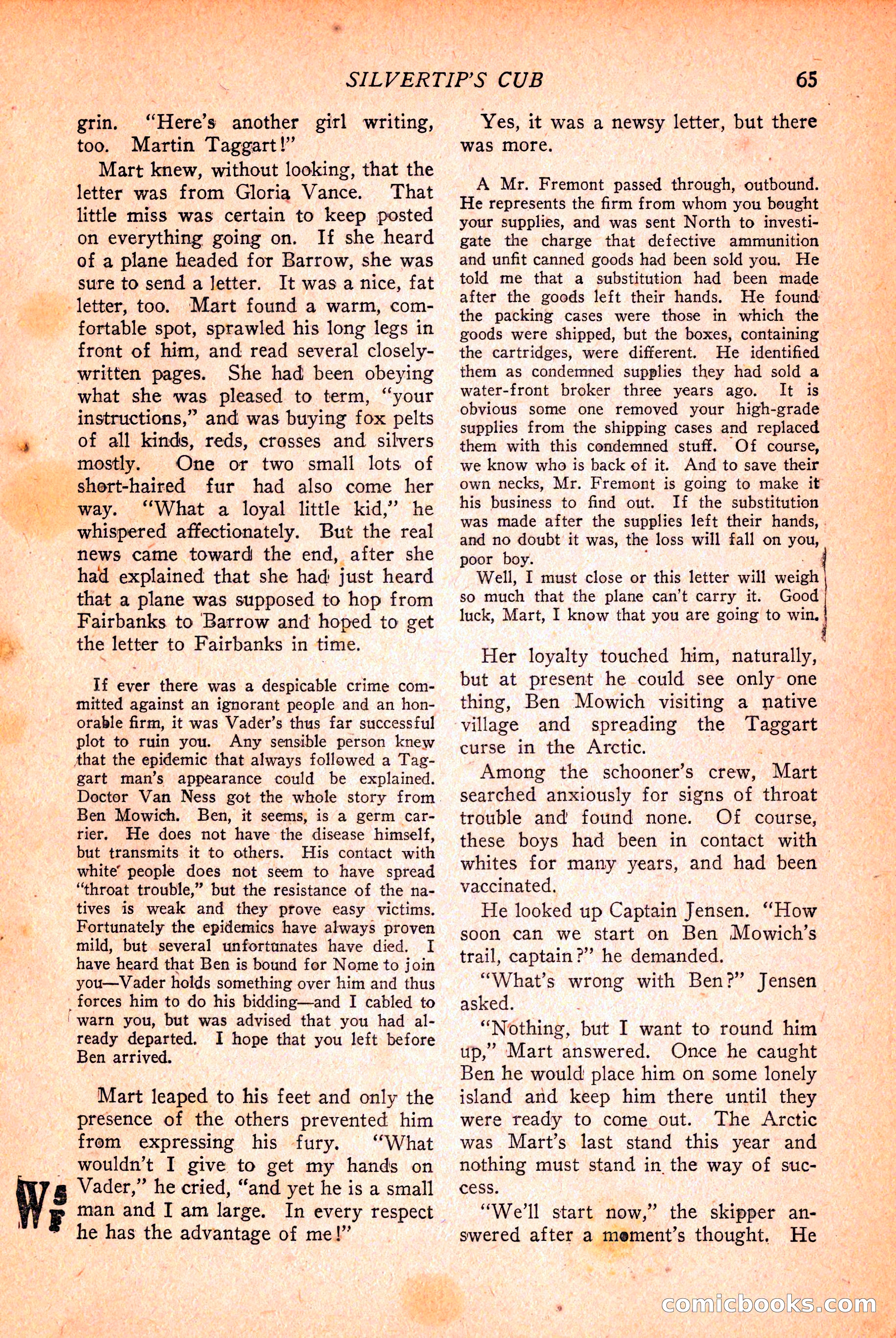 Western Story Magazine, March 12, 1927 — page 67 of 148