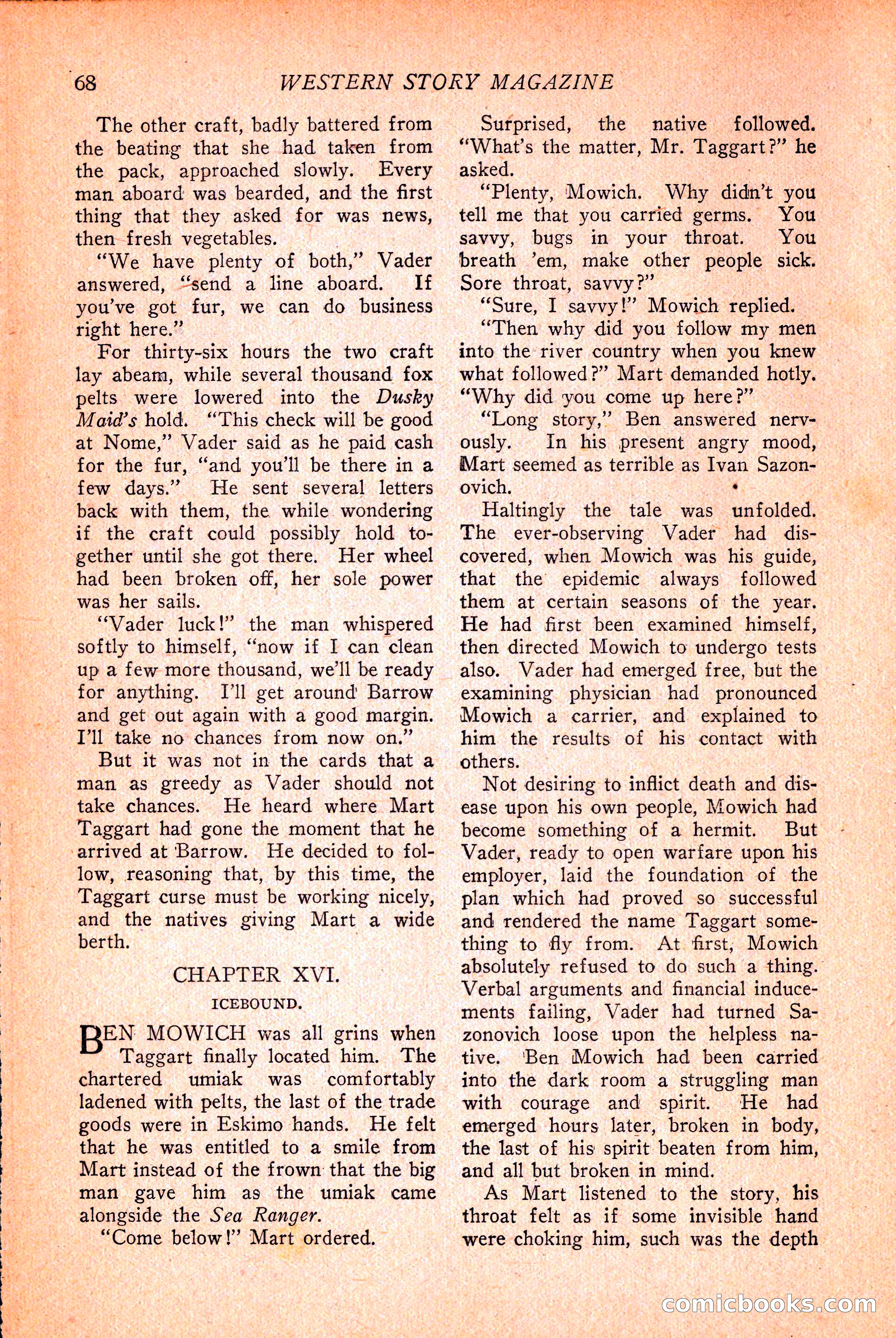Western Story Magazine, March 12, 1927 — page 70 of 148