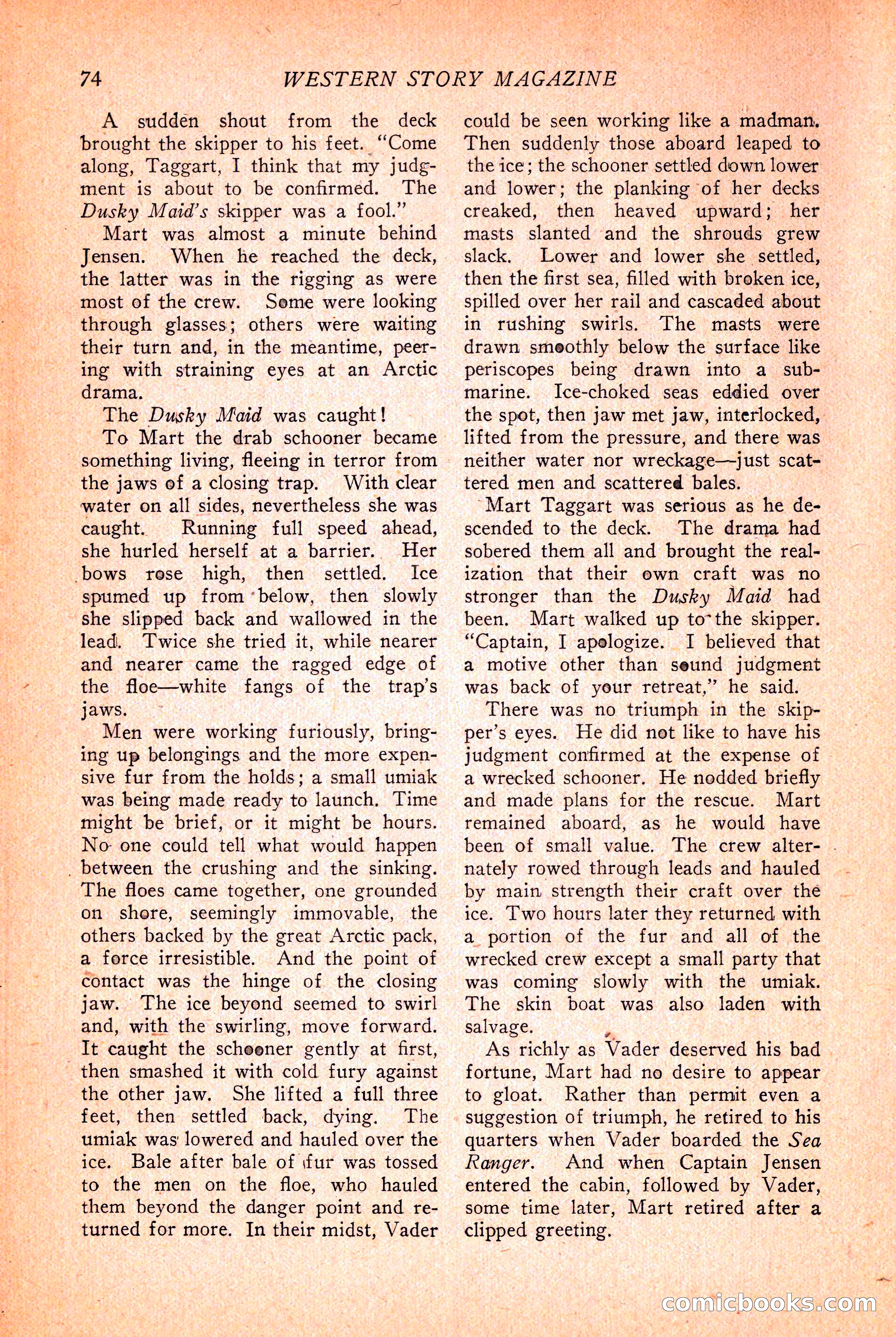 Western Story Magazine, March 12, 1927 — page 76 of 148