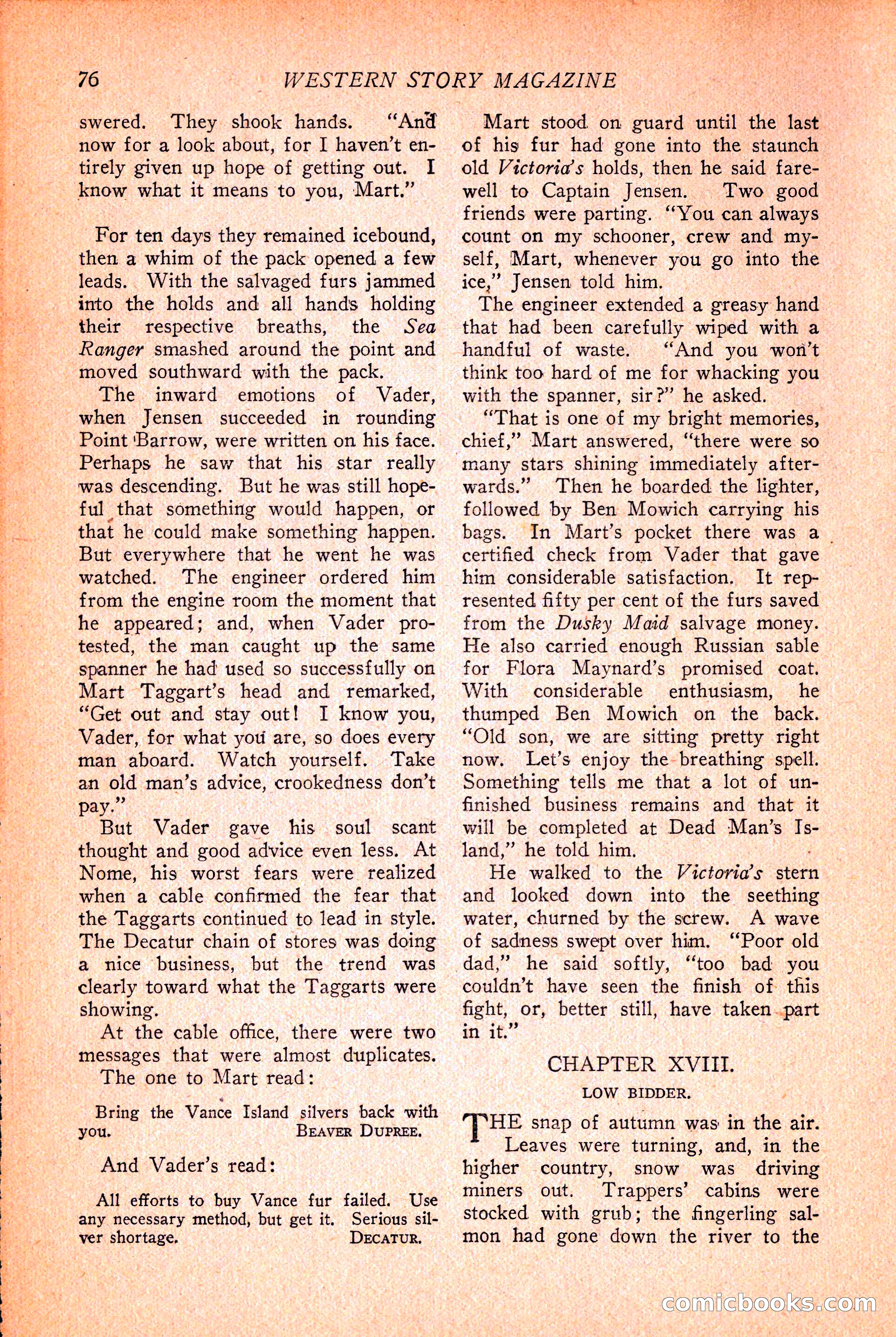 Western Story Magazine, March 12, 1927 — page 78 of 148