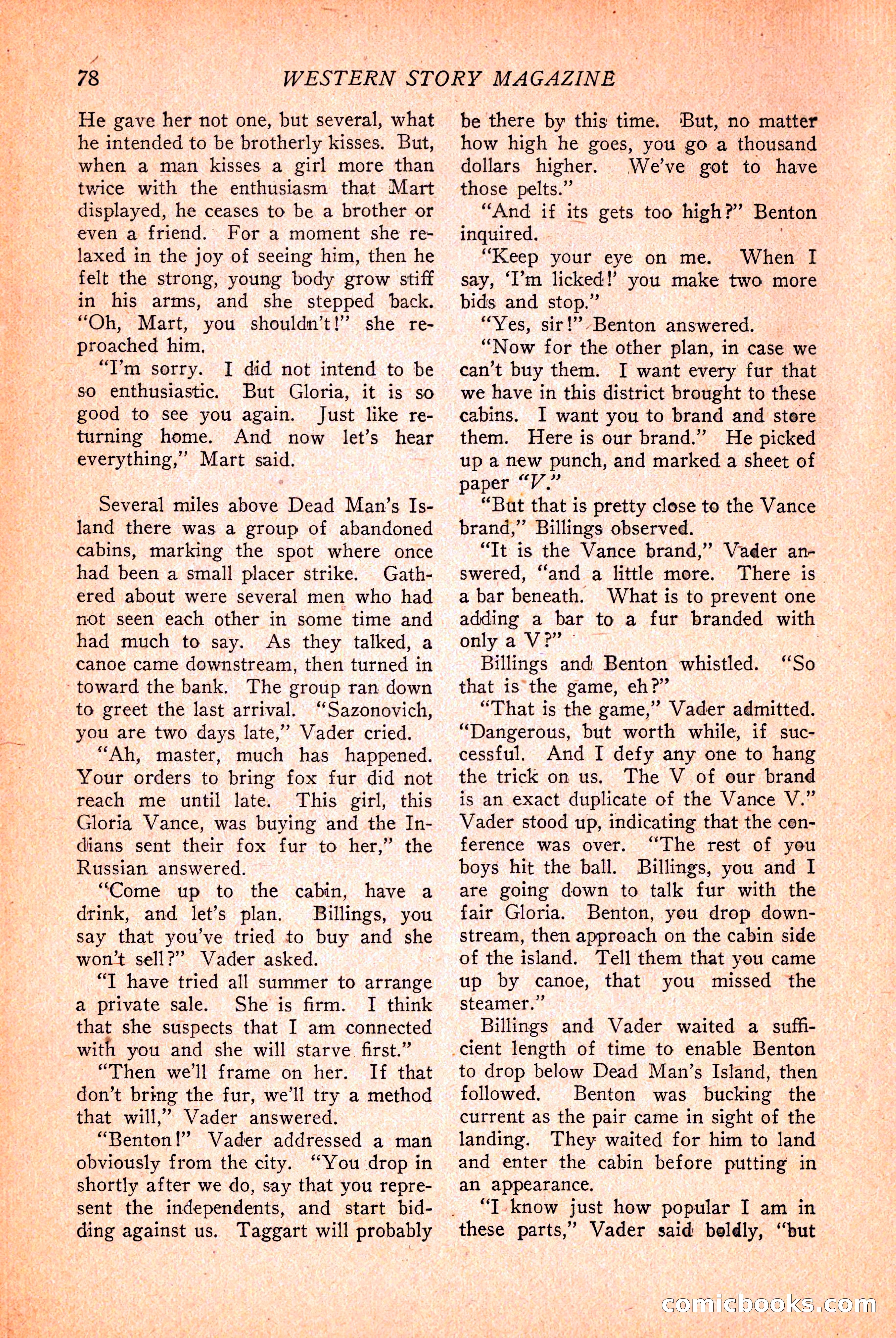 Western Story Magazine, March 12, 1927 — page 80 of 148