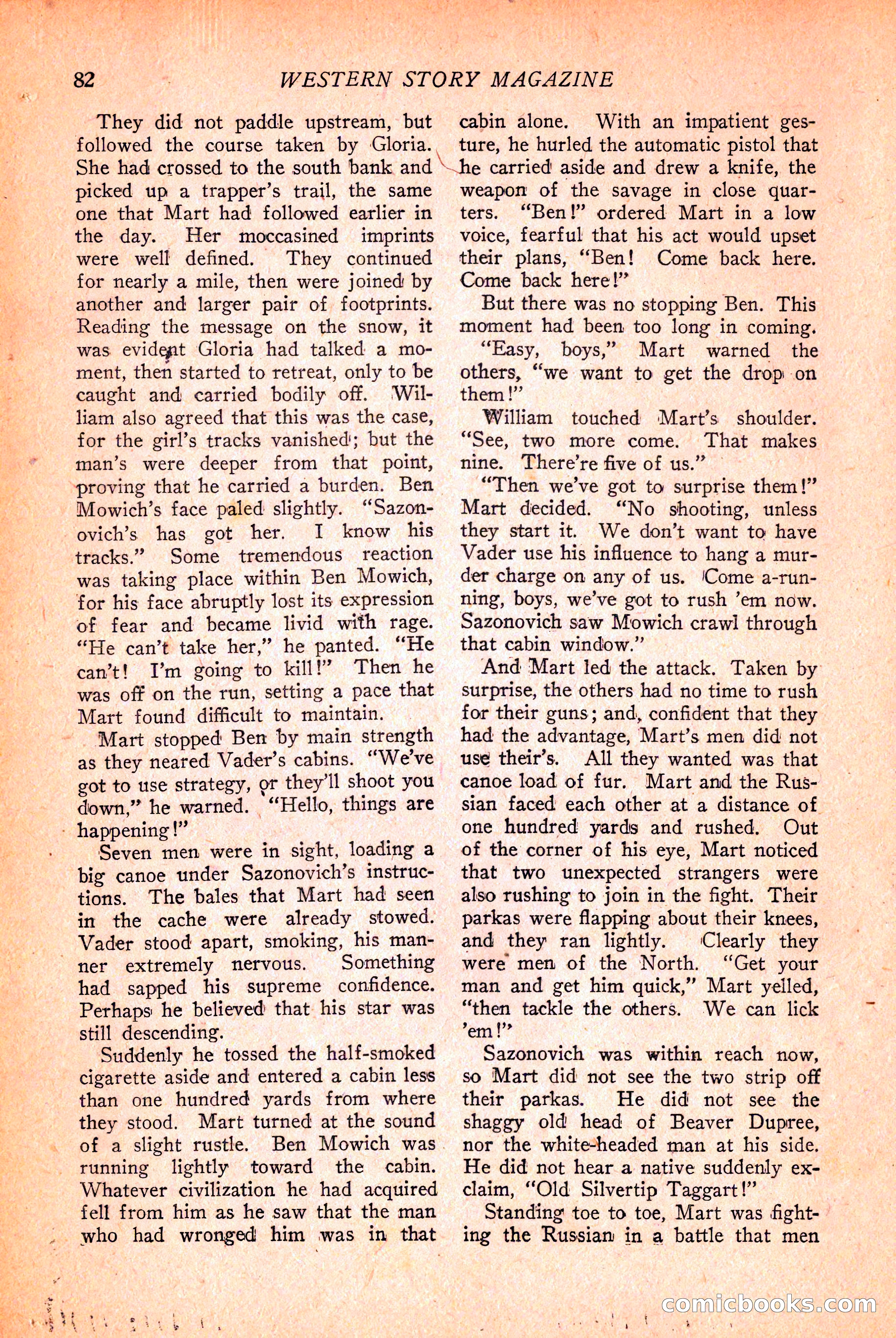 Western Story Magazine, March 12, 1927 — page 84 of 148