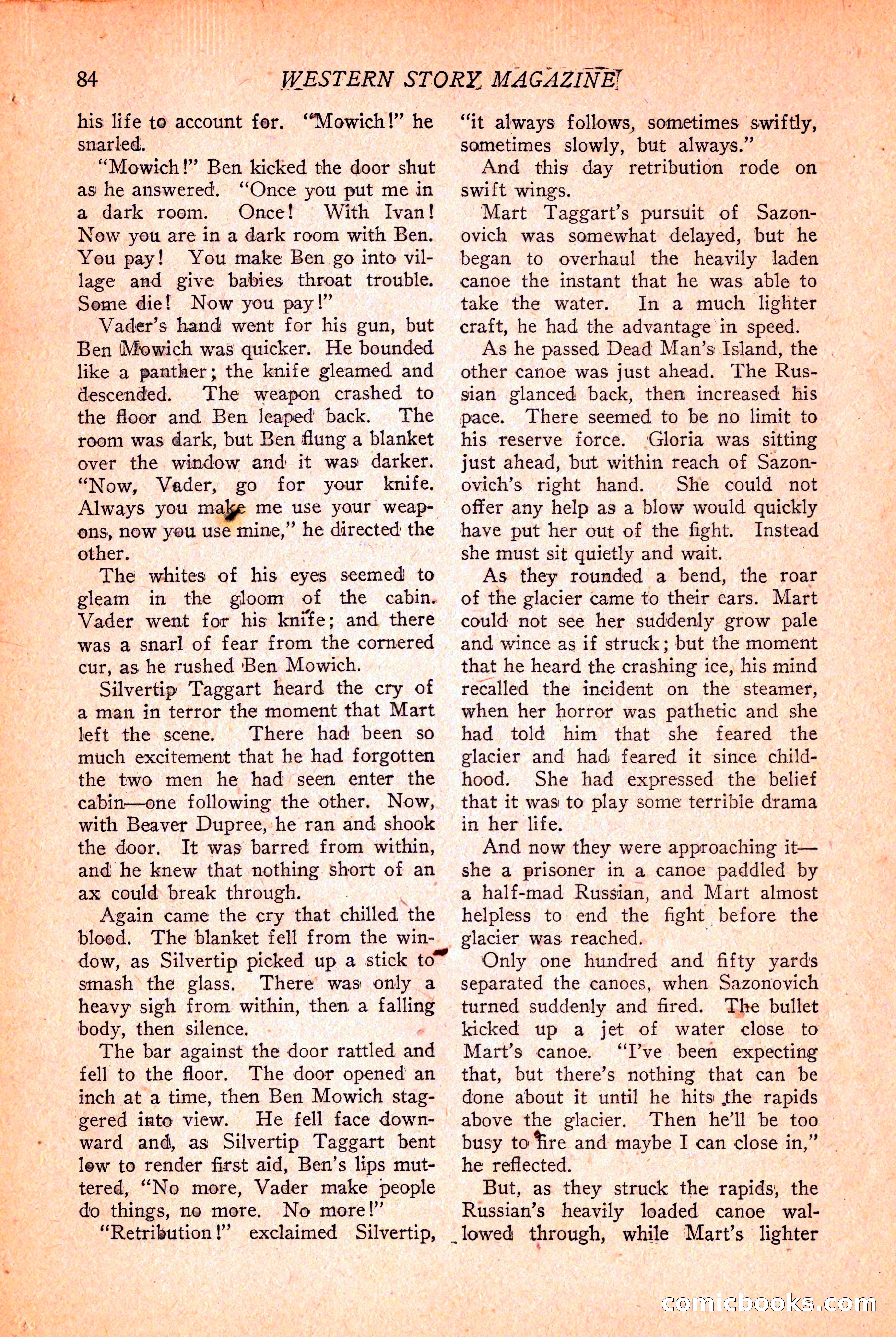Western Story Magazine, March 12, 1927 — page 86 of 148