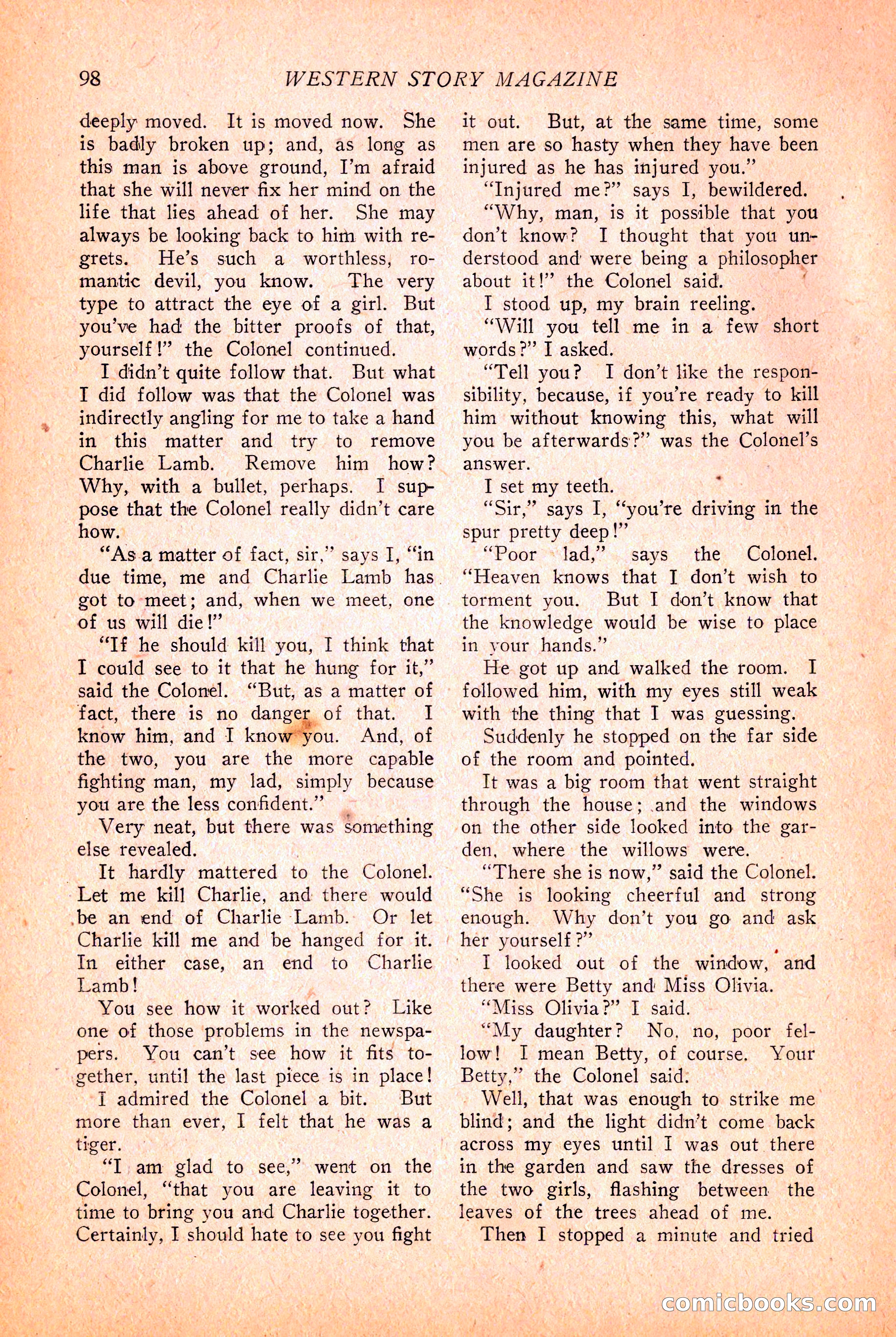 Western Story Magazine, March 12, 1927 — page 100 of 148