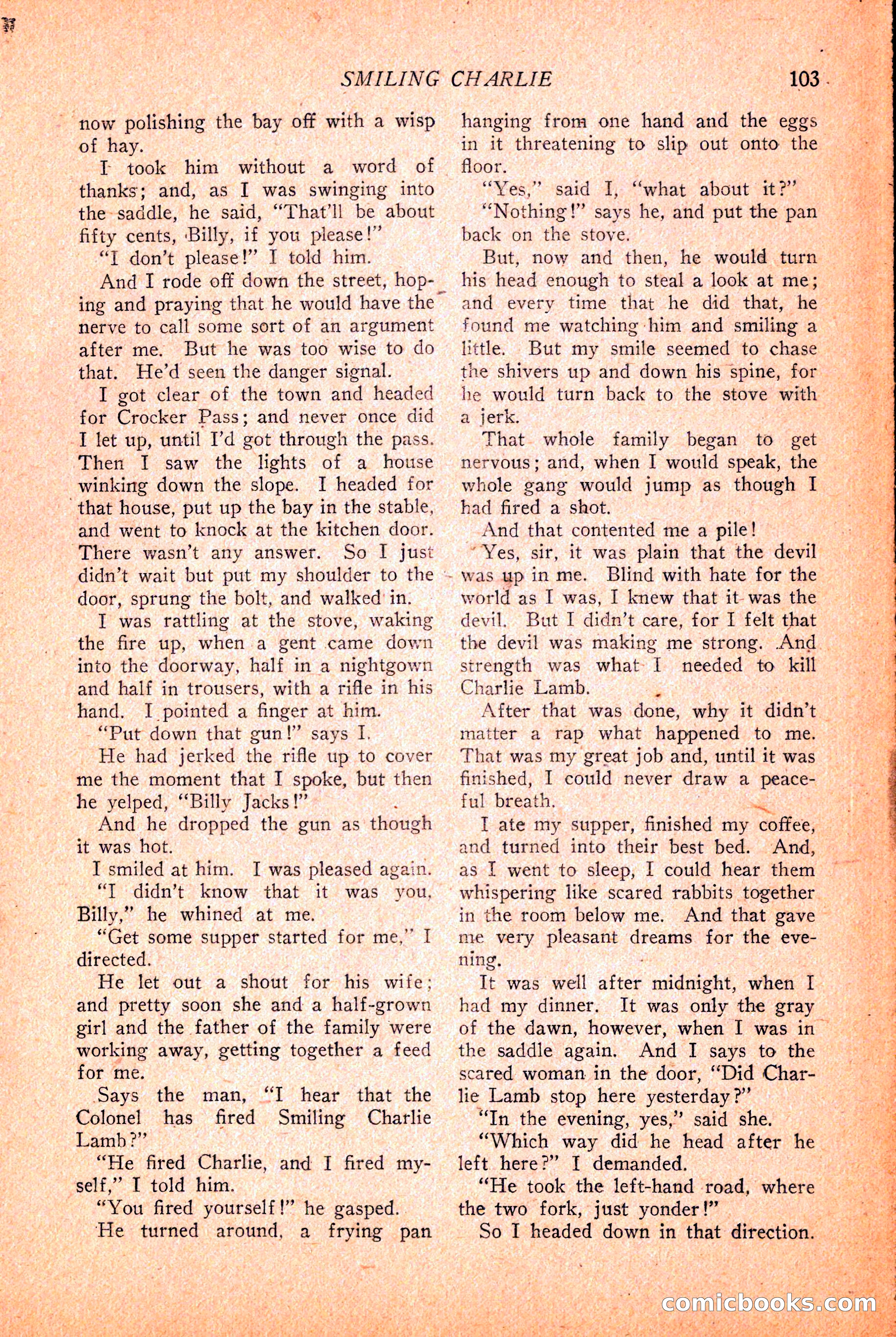 Western Story Magazine, March 12, 1927 — page 105 of 148