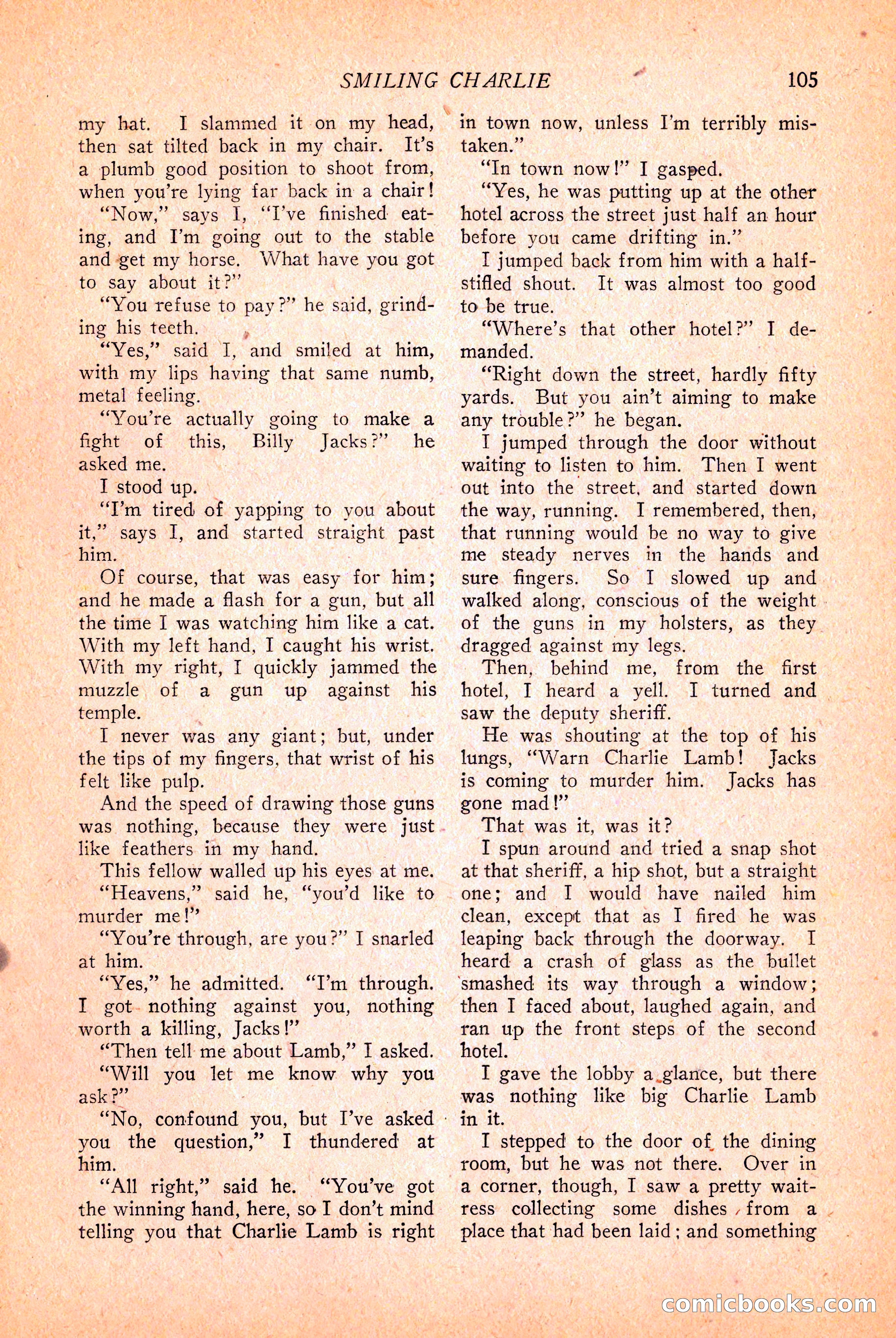 Western Story Magazine, March 12, 1927 — page 107 of 148