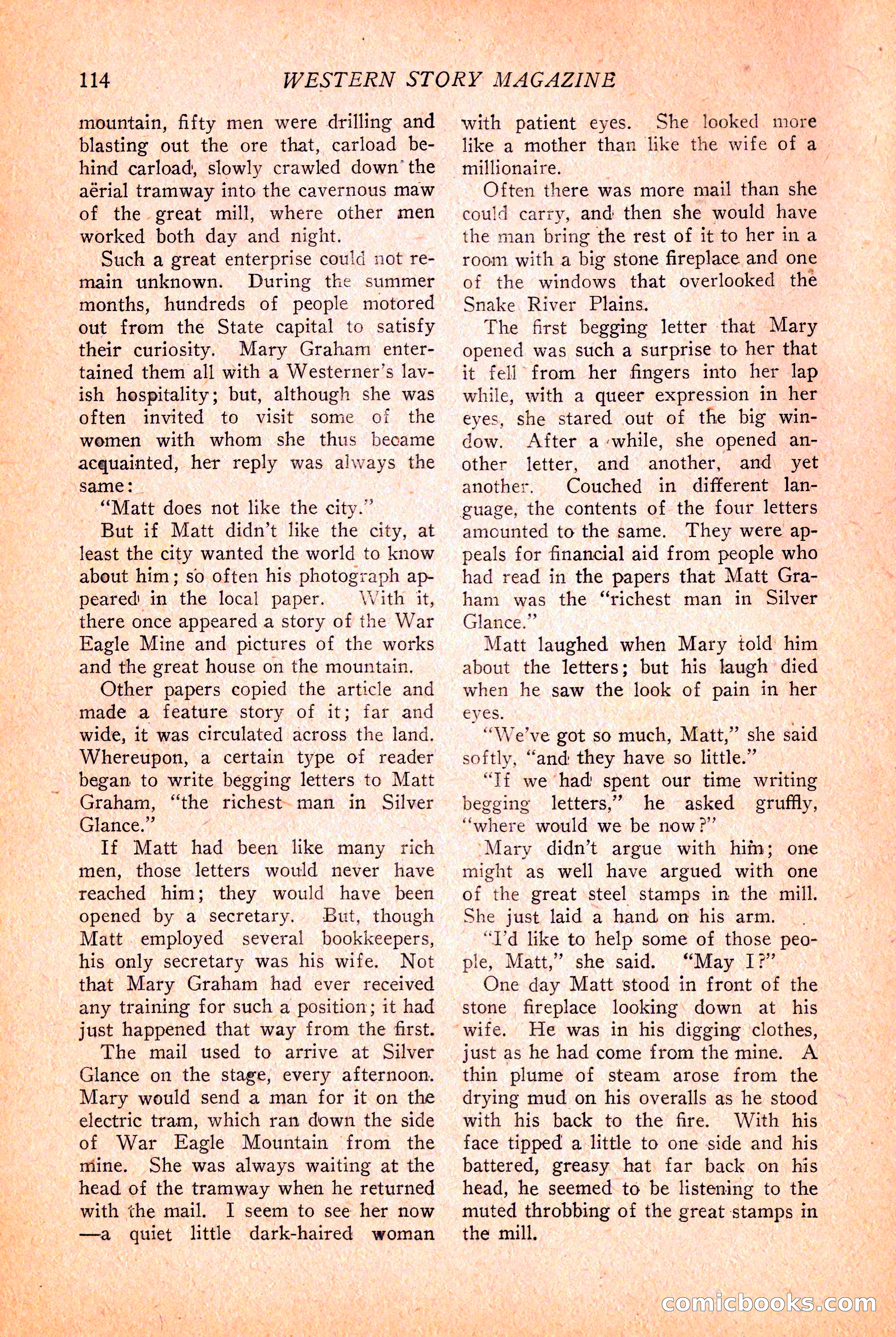 Western Story Magazine, March 12, 1927 — page 116 of 148