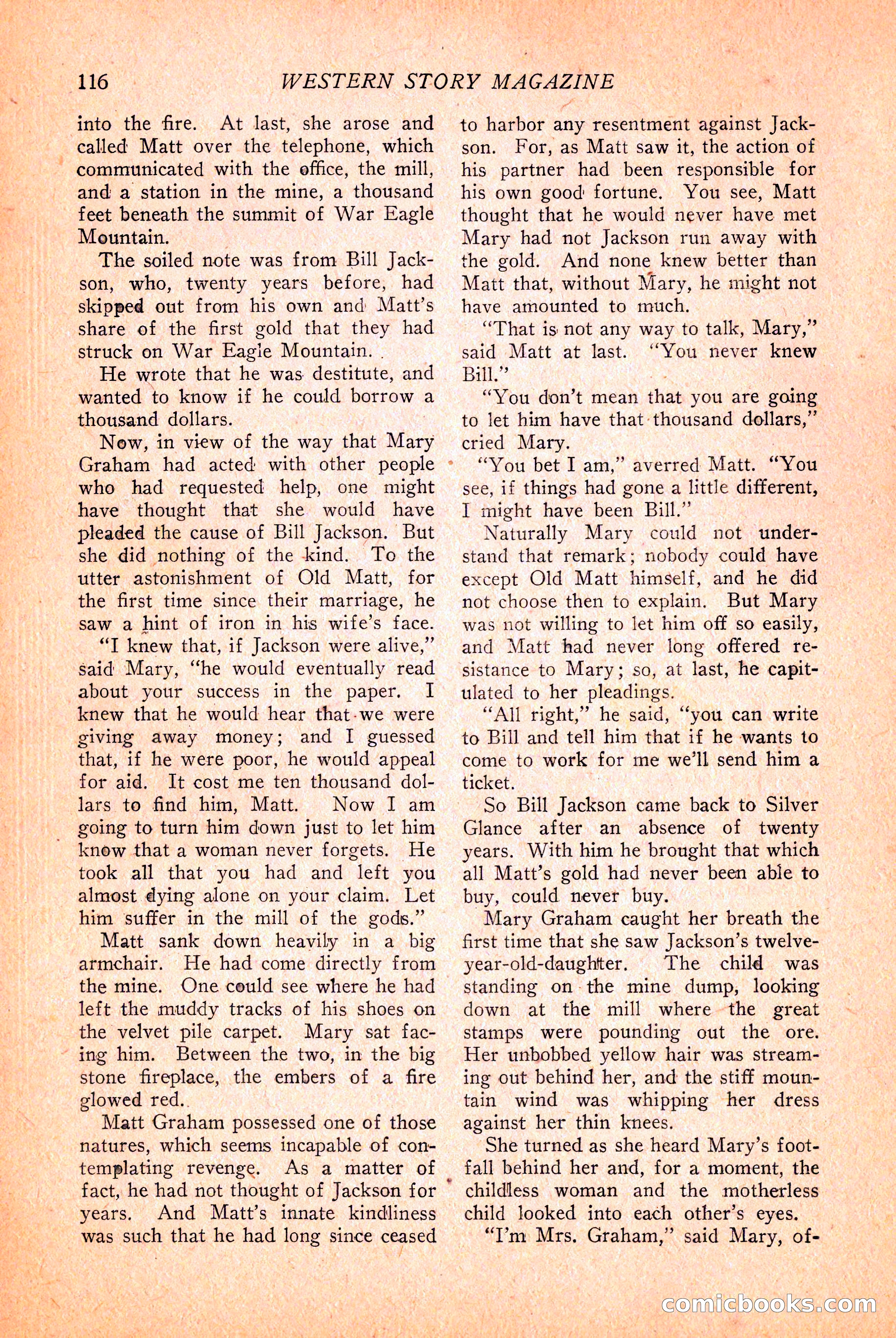 Western Story Magazine, March 12, 1927 — page 118 of 148