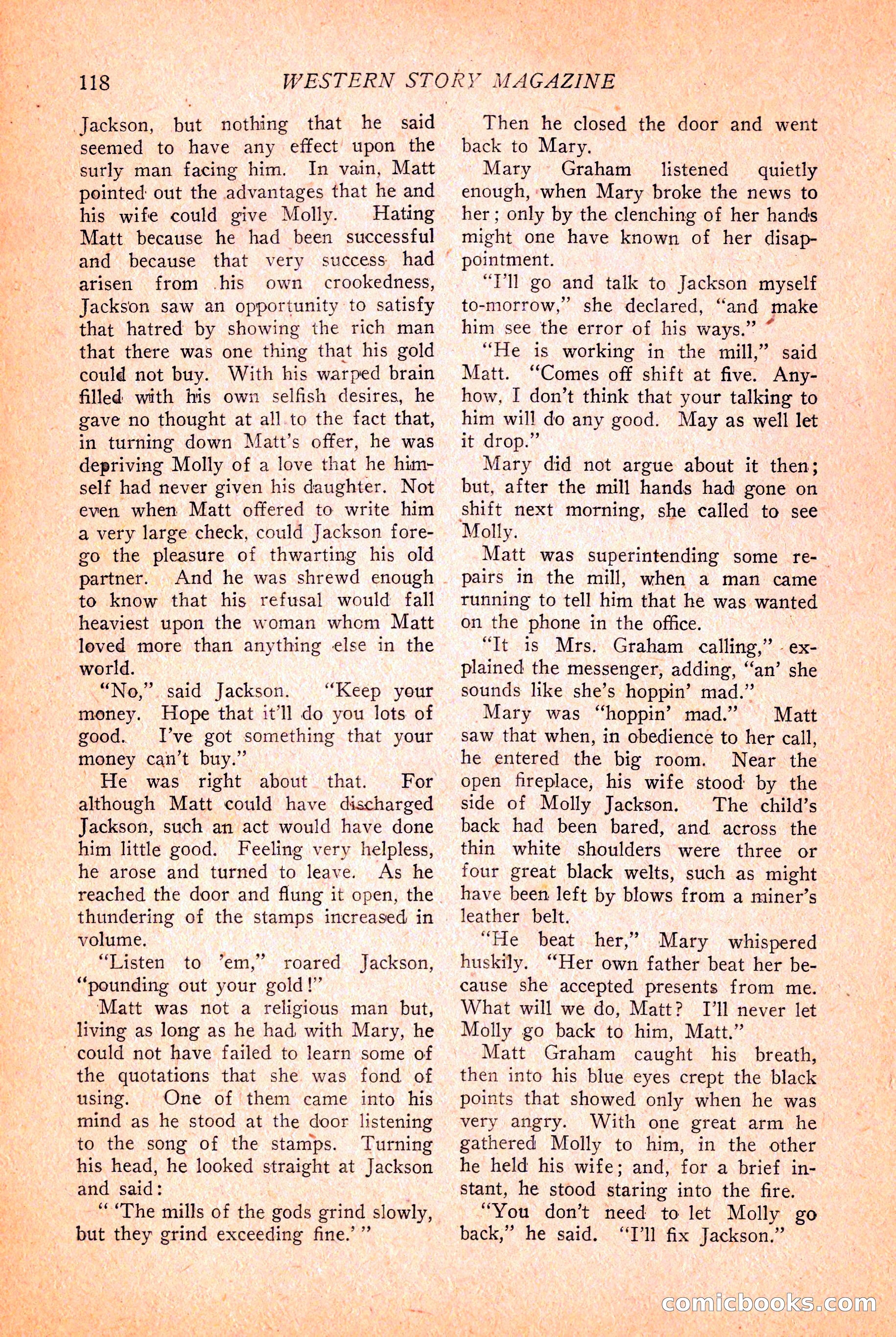Western Story Magazine, March 12, 1927 — page 120 of 148