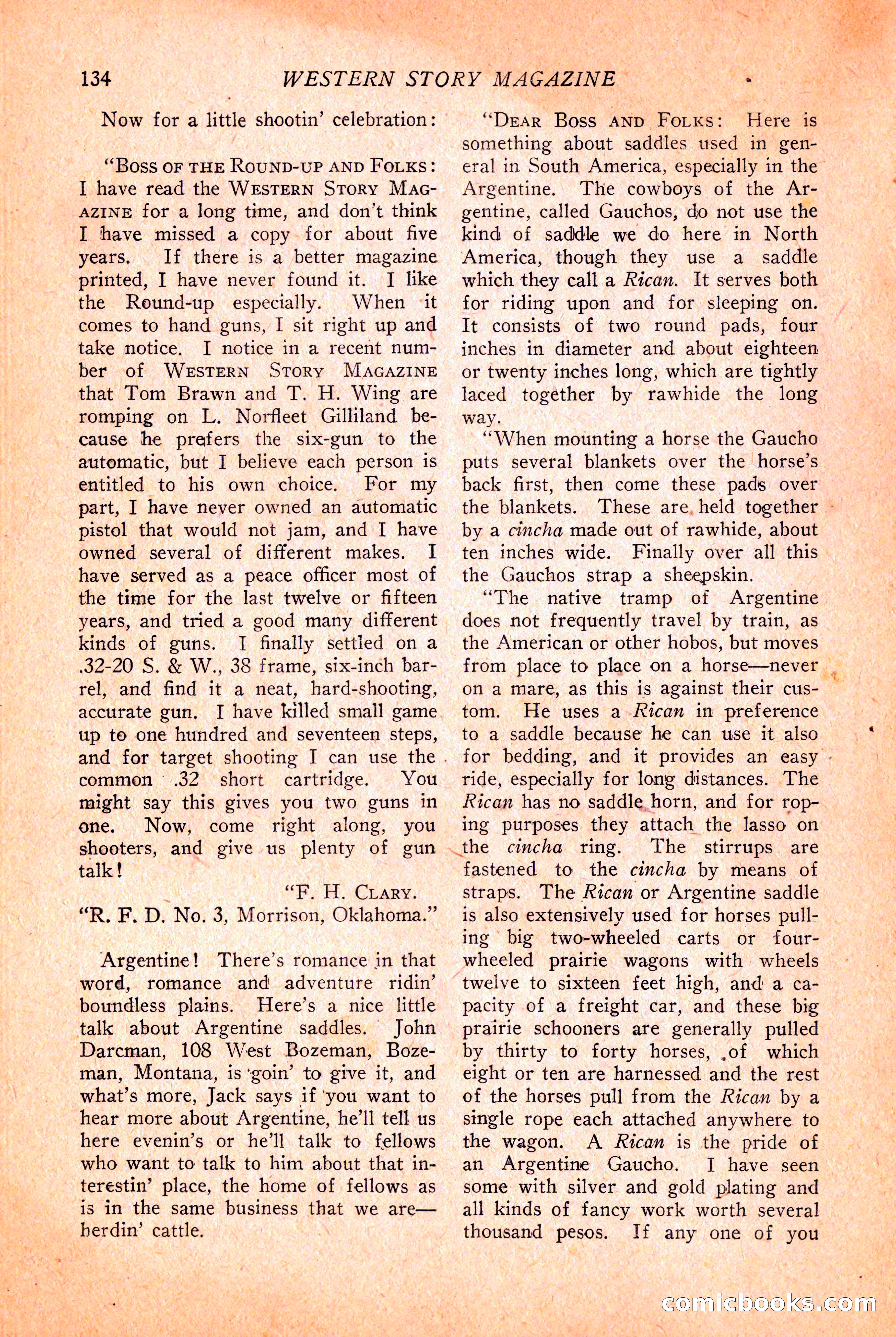 Western Story Magazine, March 12, 1927 — page 136 of 148
