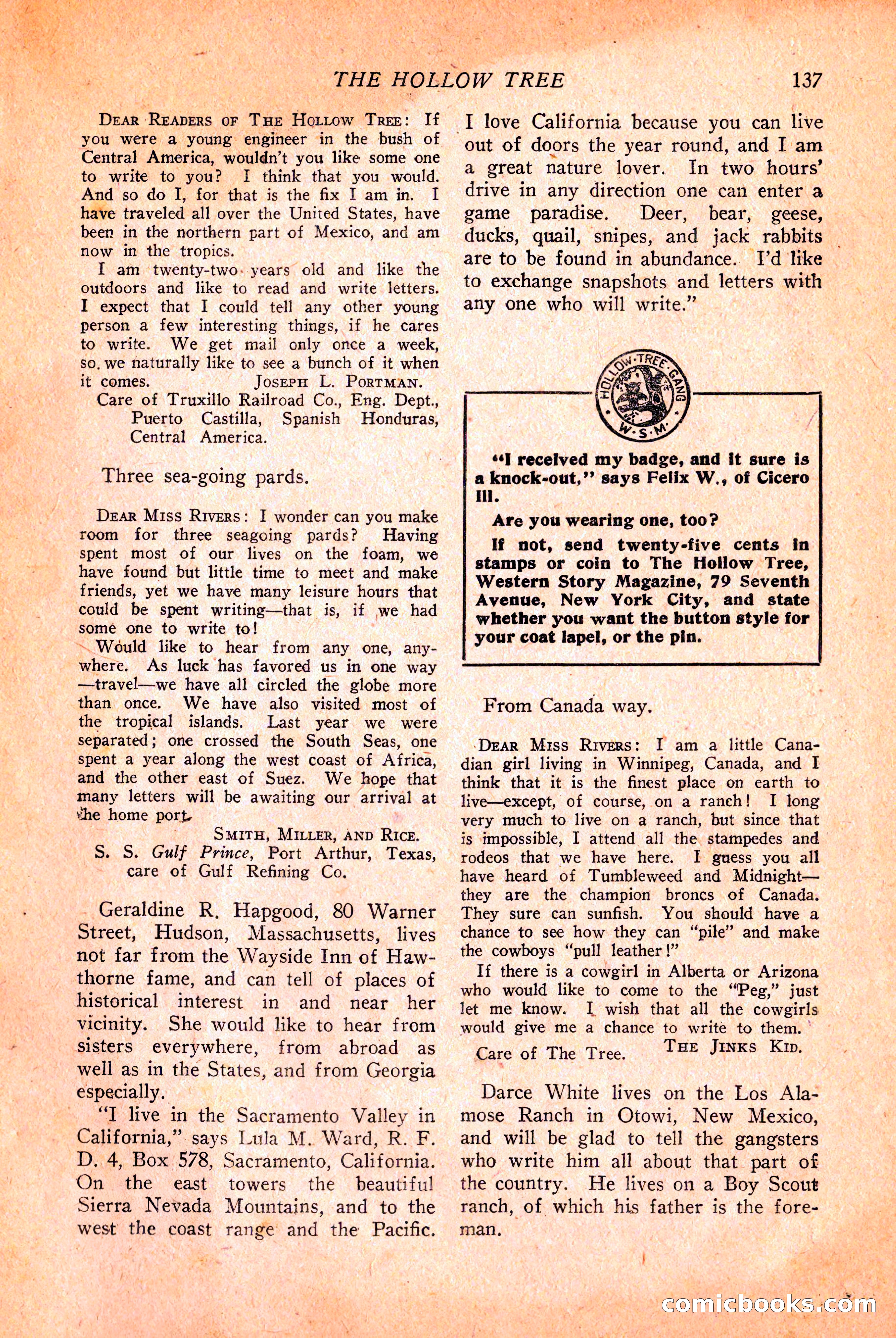 Western Story Magazine, March 12, 1927 — page 139 of 148