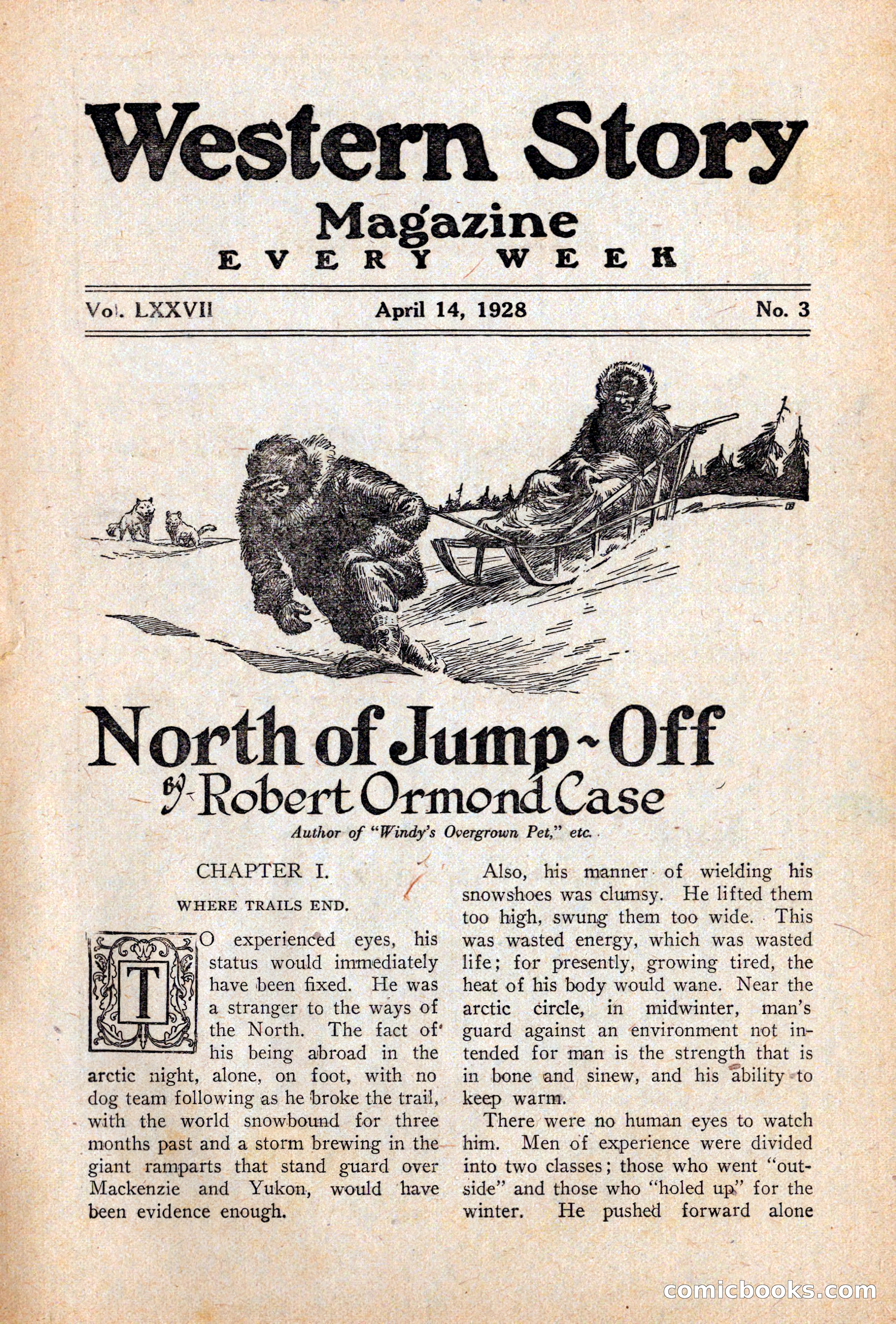 Western Story Magazine, April 14, 1928 — page 5 of 148