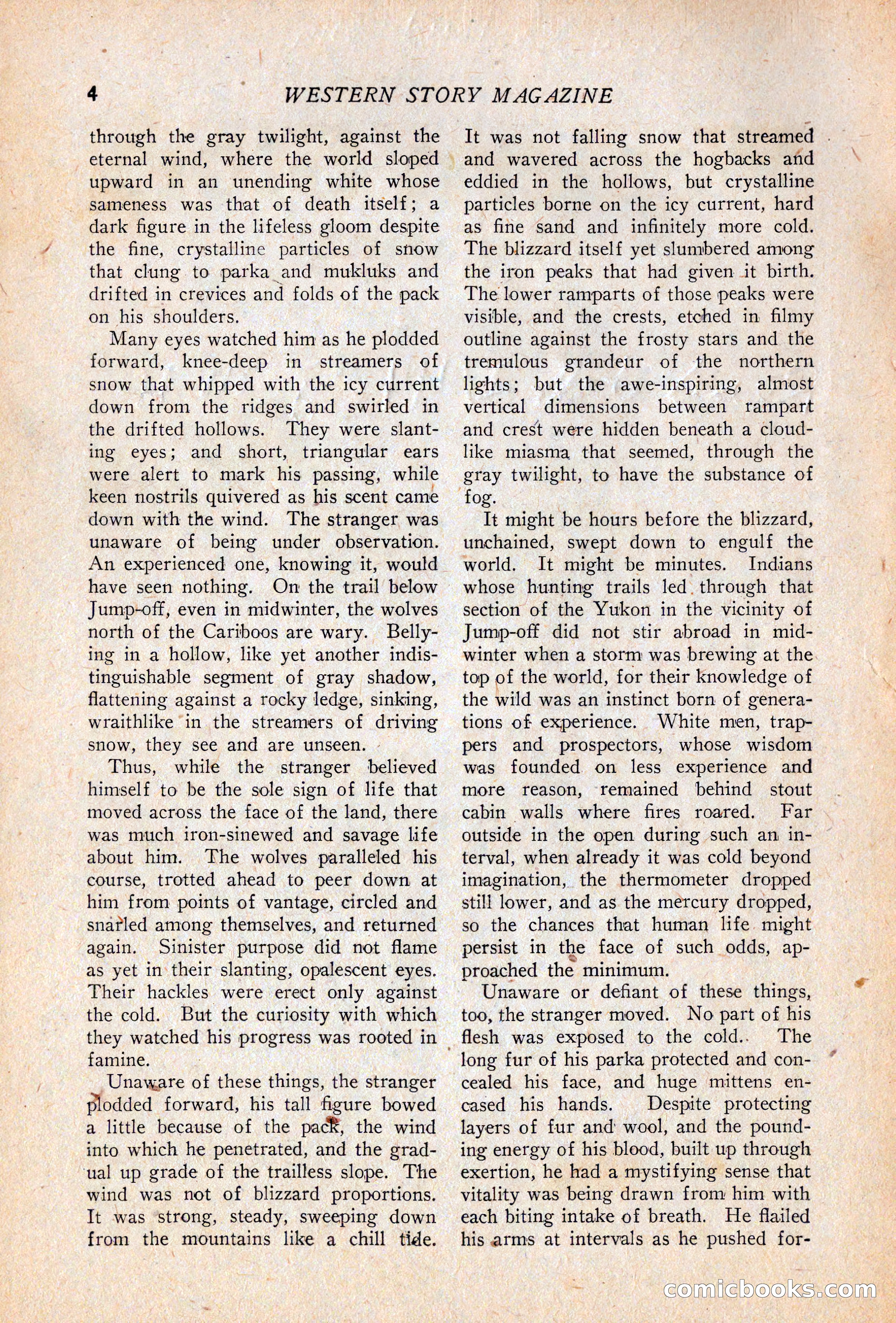 Western Story Magazine, April 14, 1928 — page 6 of 148