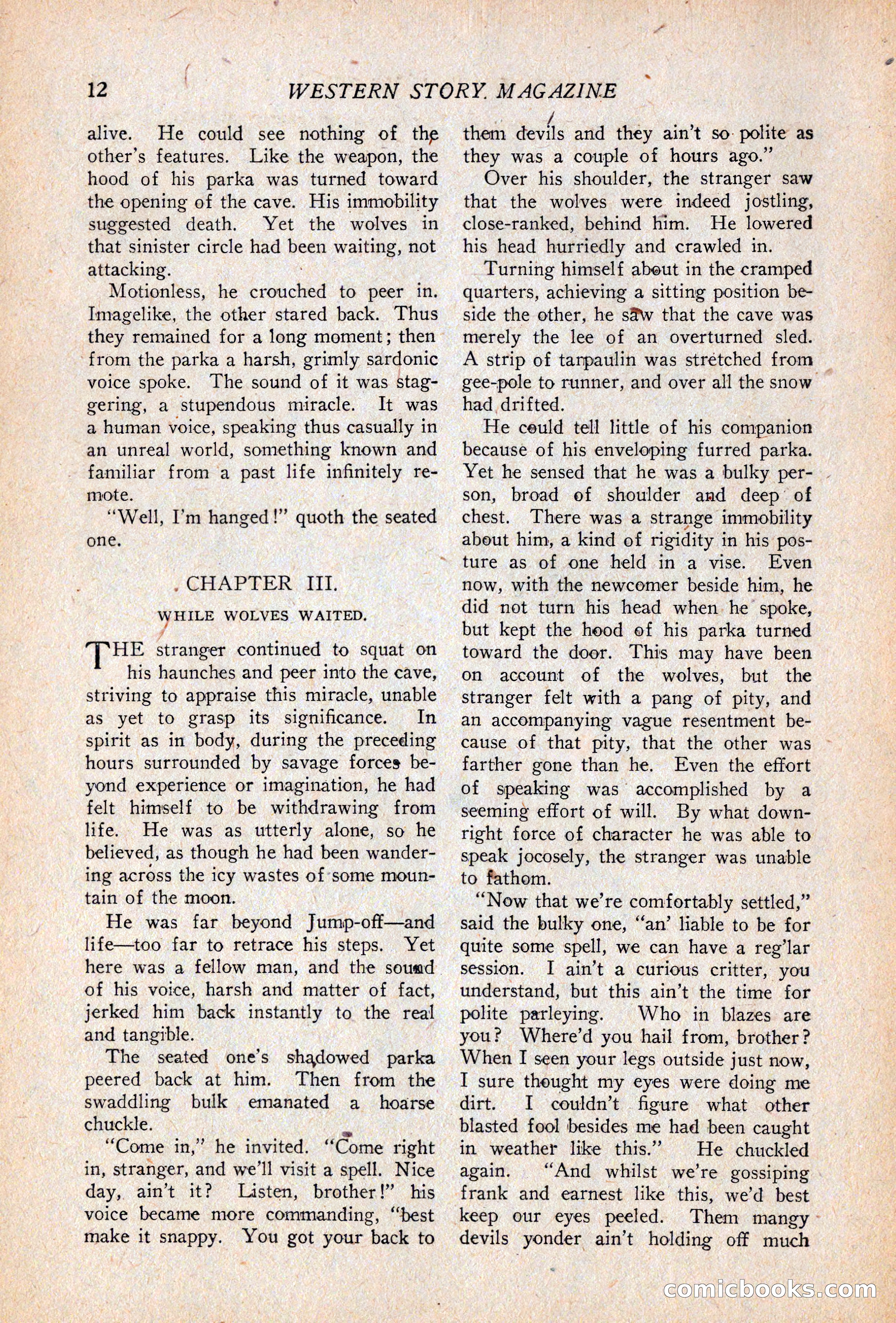 Western Story Magazine, April 14, 1928 — page 14 of 148