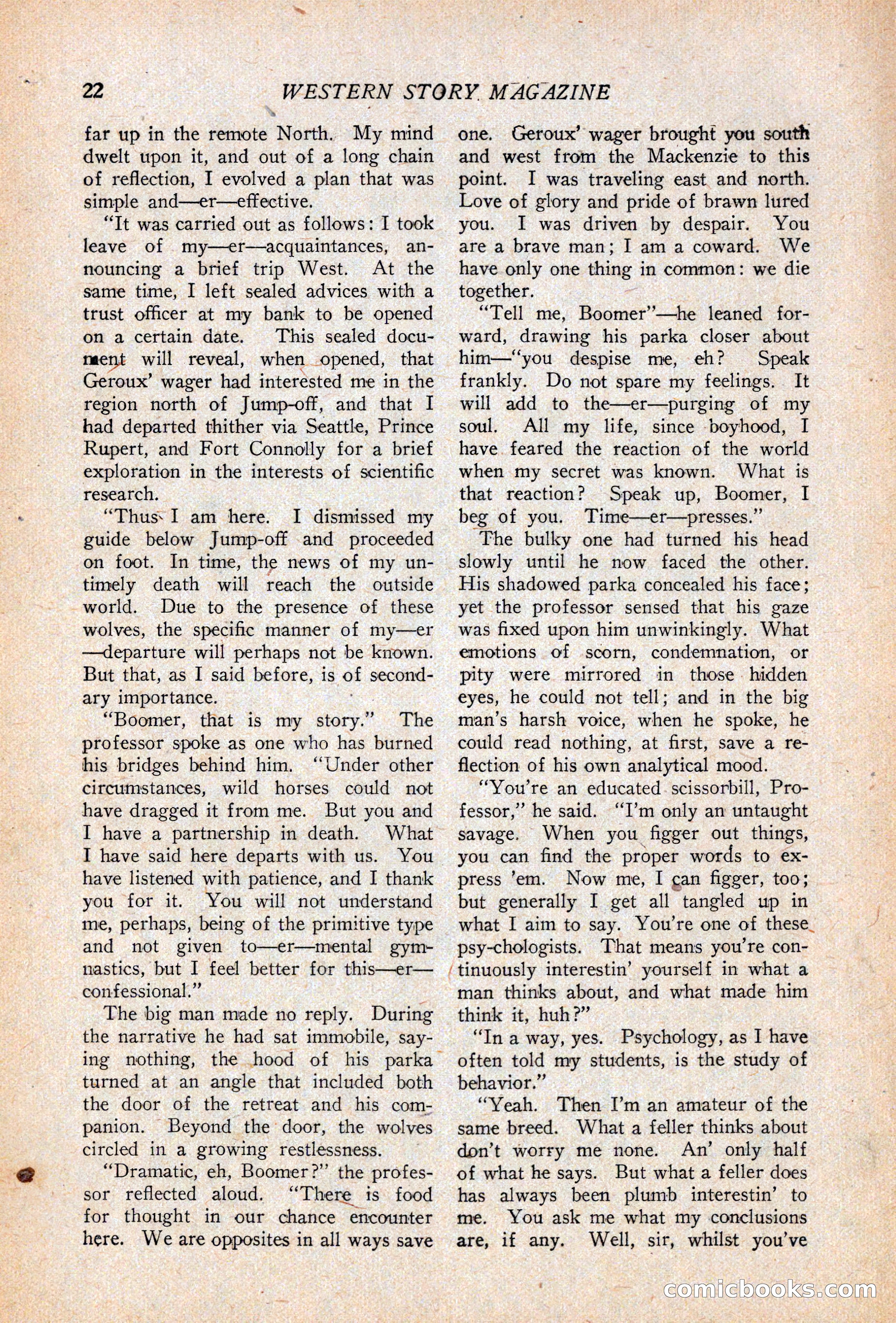 Western Story Magazine, April 14, 1928 — page 24 of 148