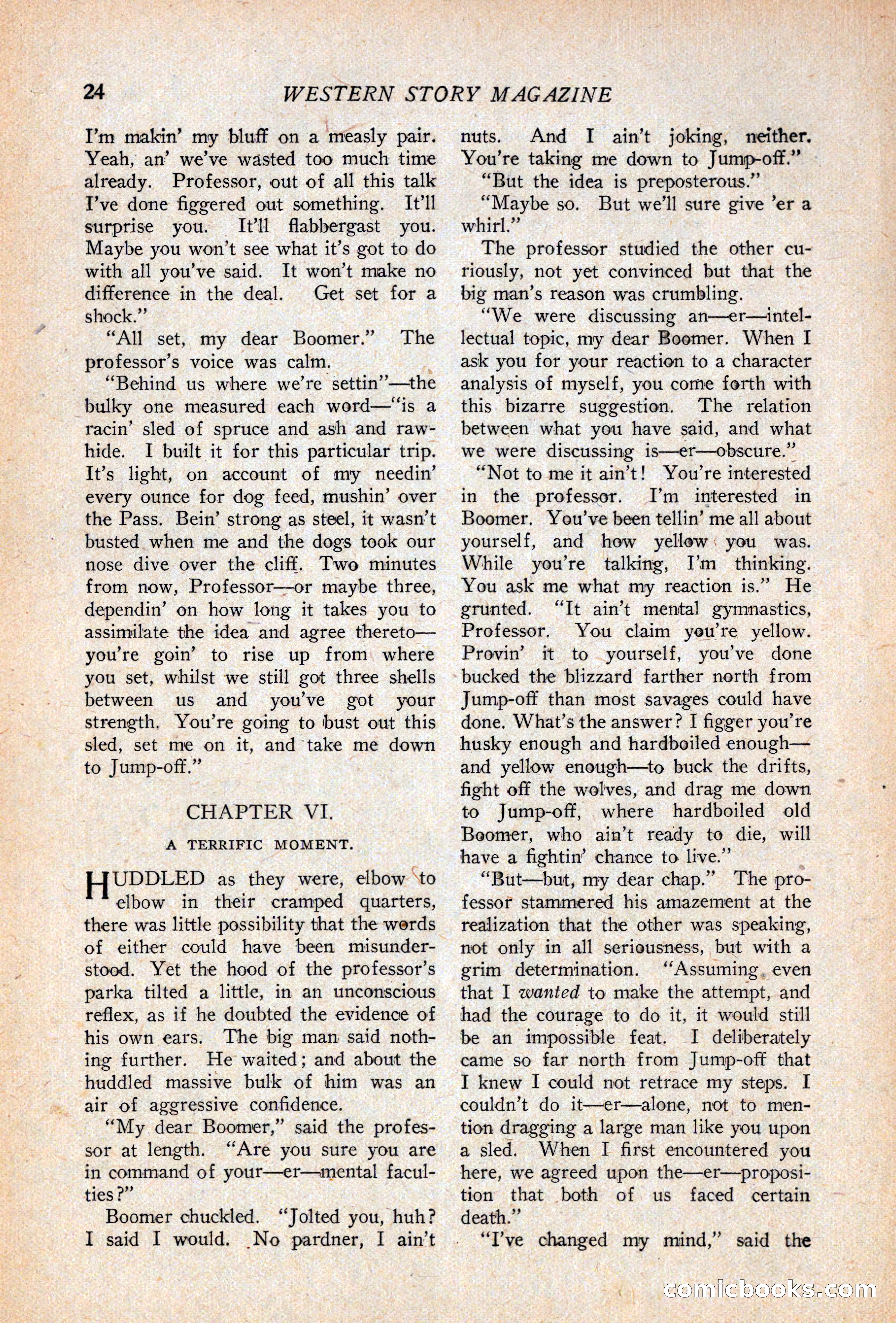 Western Story Magazine, April 14, 1928 — page 26 of 148