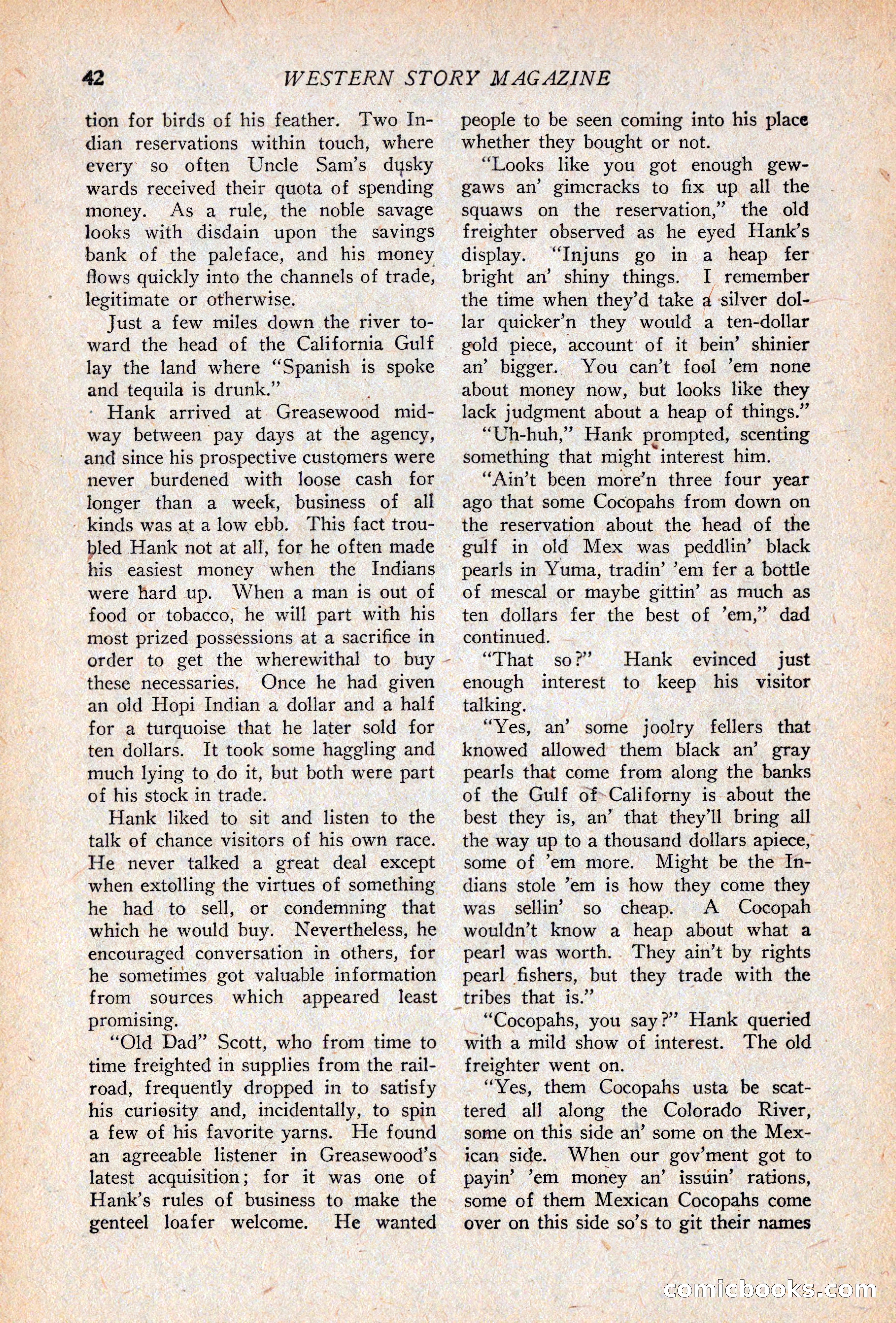 Western Story Magazine, April 14, 1928 — page 44 of 148
