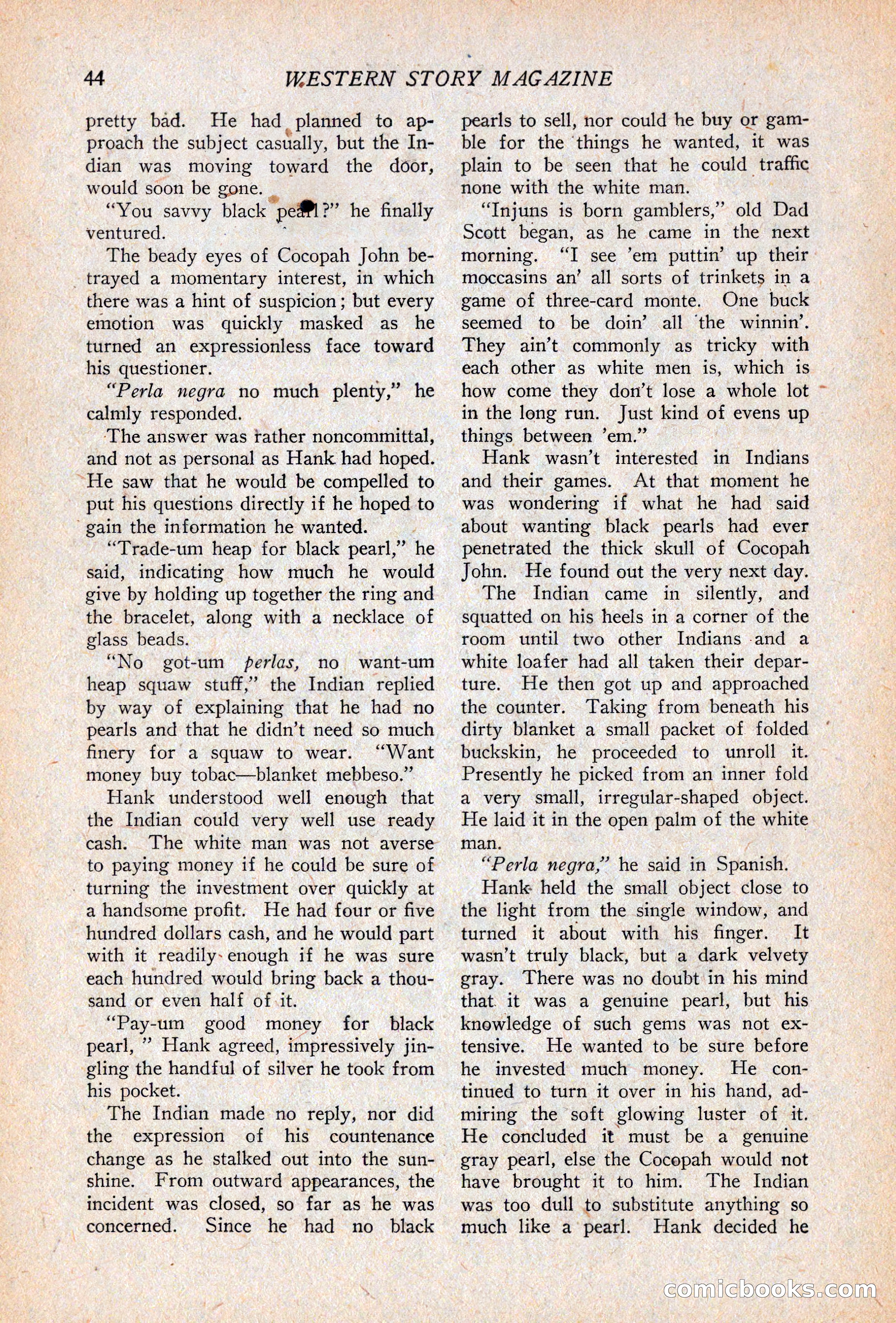 Western Story Magazine, April 14, 1928 — page 46 of 148