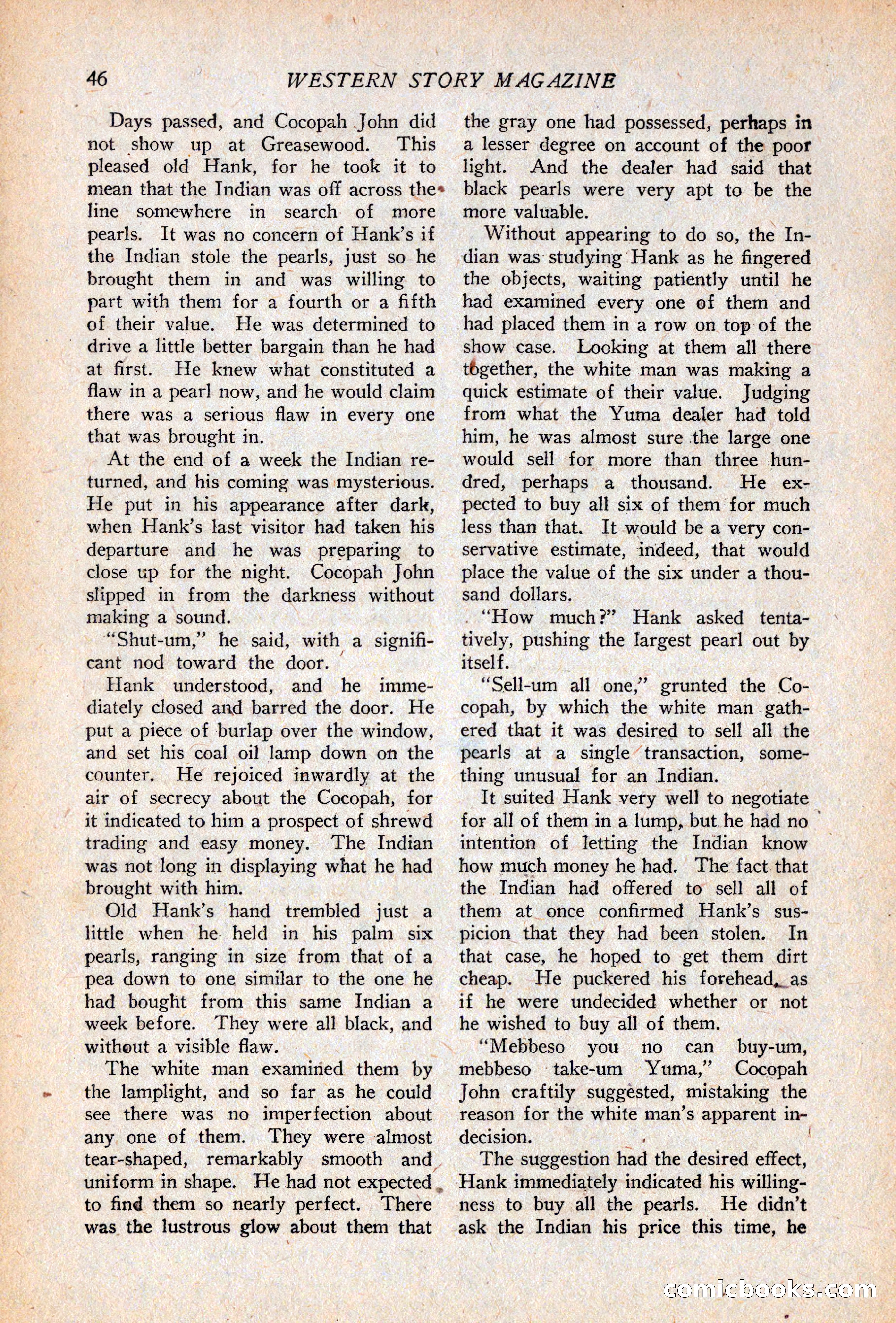 Western Story Magazine, April 14, 1928 — page 48 of 148