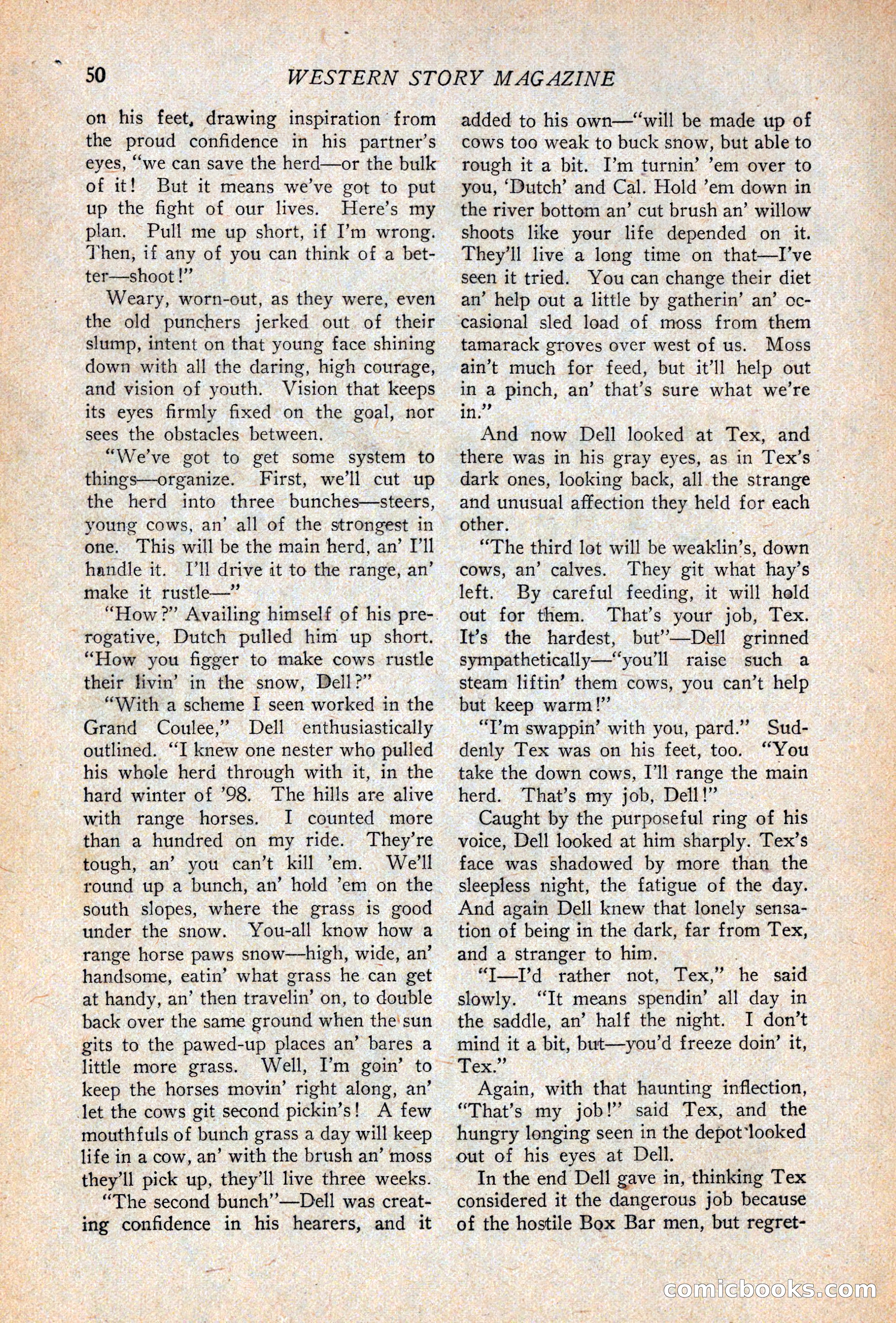Western Story Magazine, April 14, 1928 — page 52 of 148