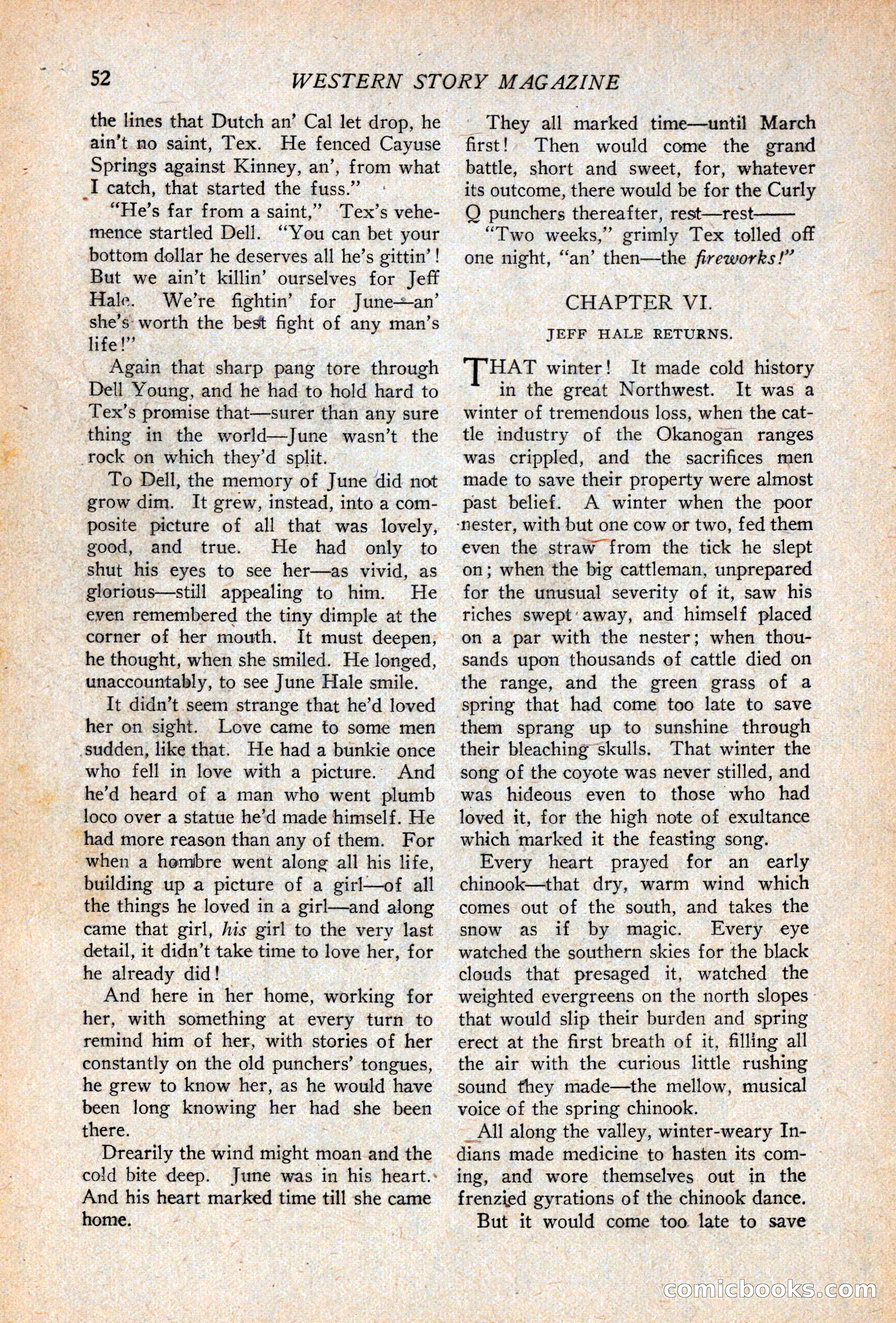 Western Story Magazine, April 14, 1928 — page 54 of 148
