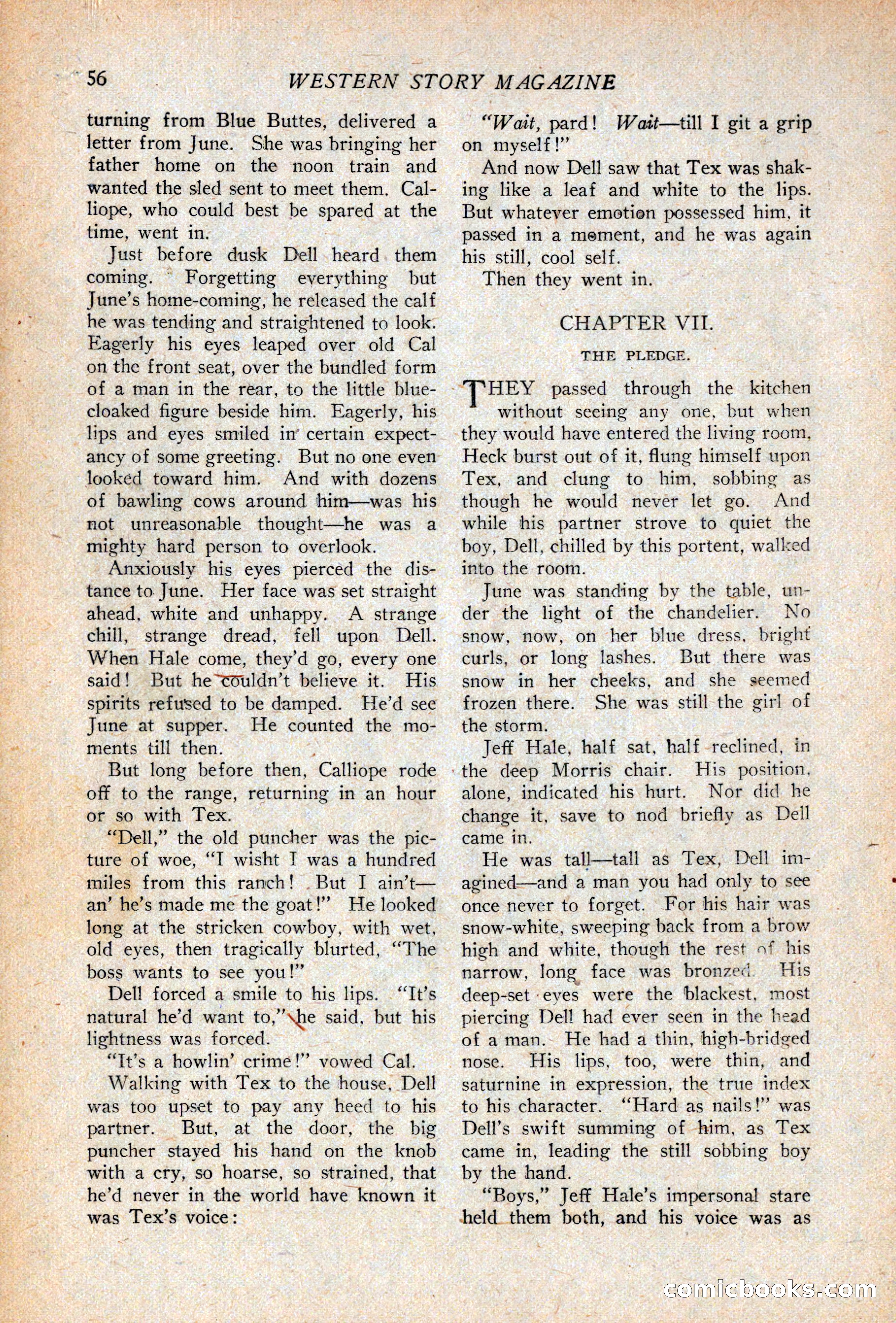 Western Story Magazine, April 14, 1928 — page 58 of 148