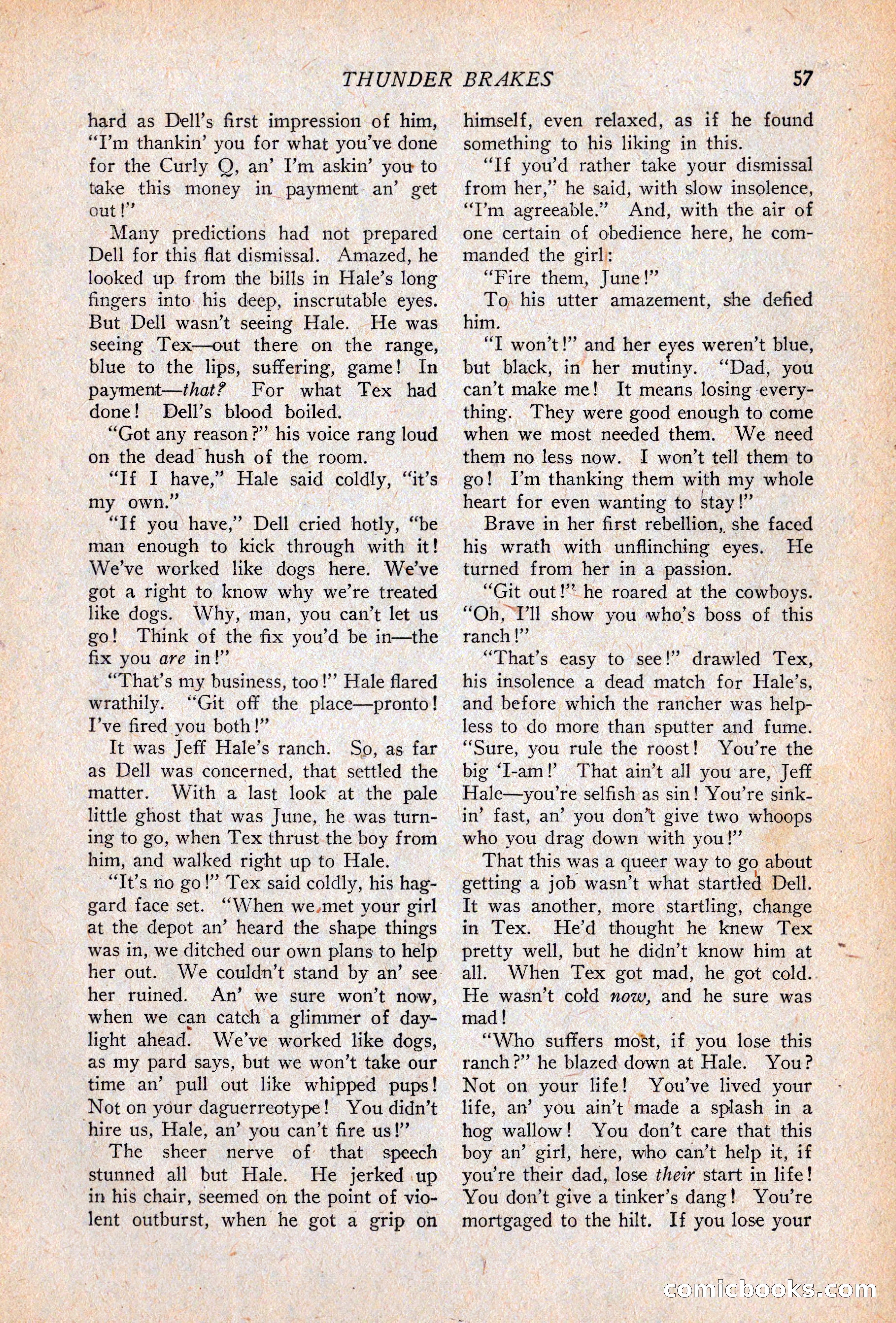 Western Story Magazine, April 14, 1928 — page 59 of 148