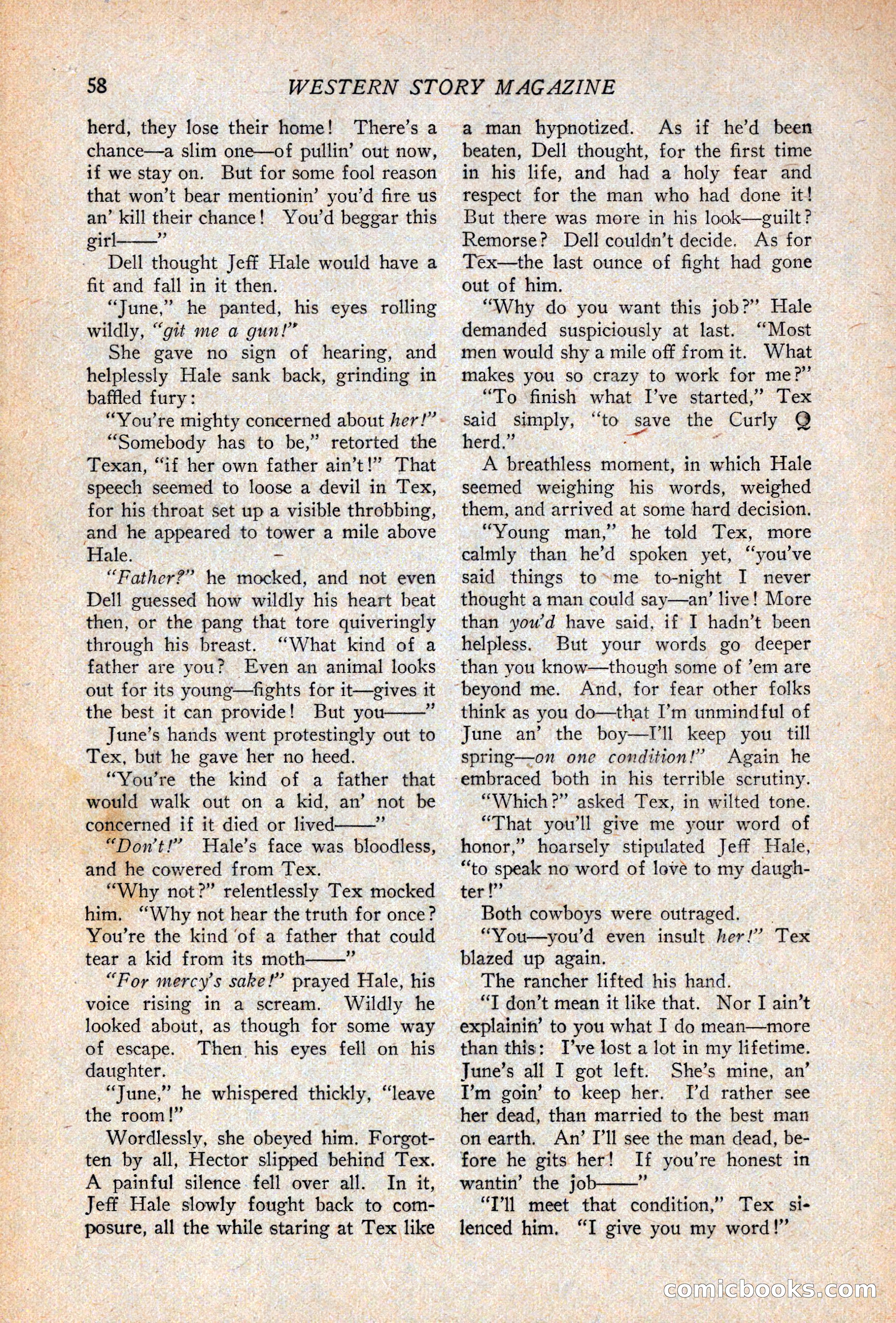 Western Story Magazine, April 14, 1928 — page 60 of 148