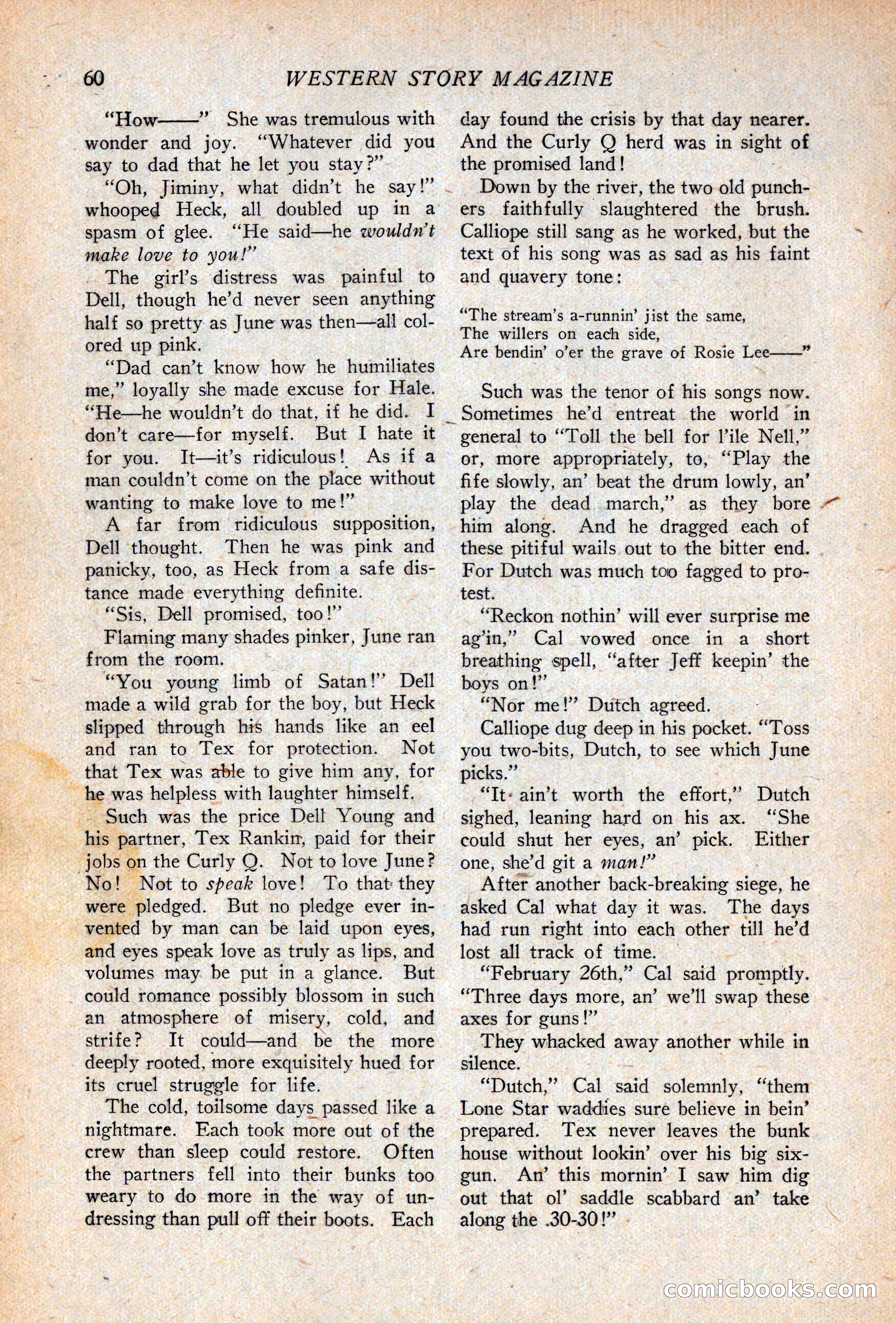 Western Story Magazine, April 14, 1928 — page 62 of 148