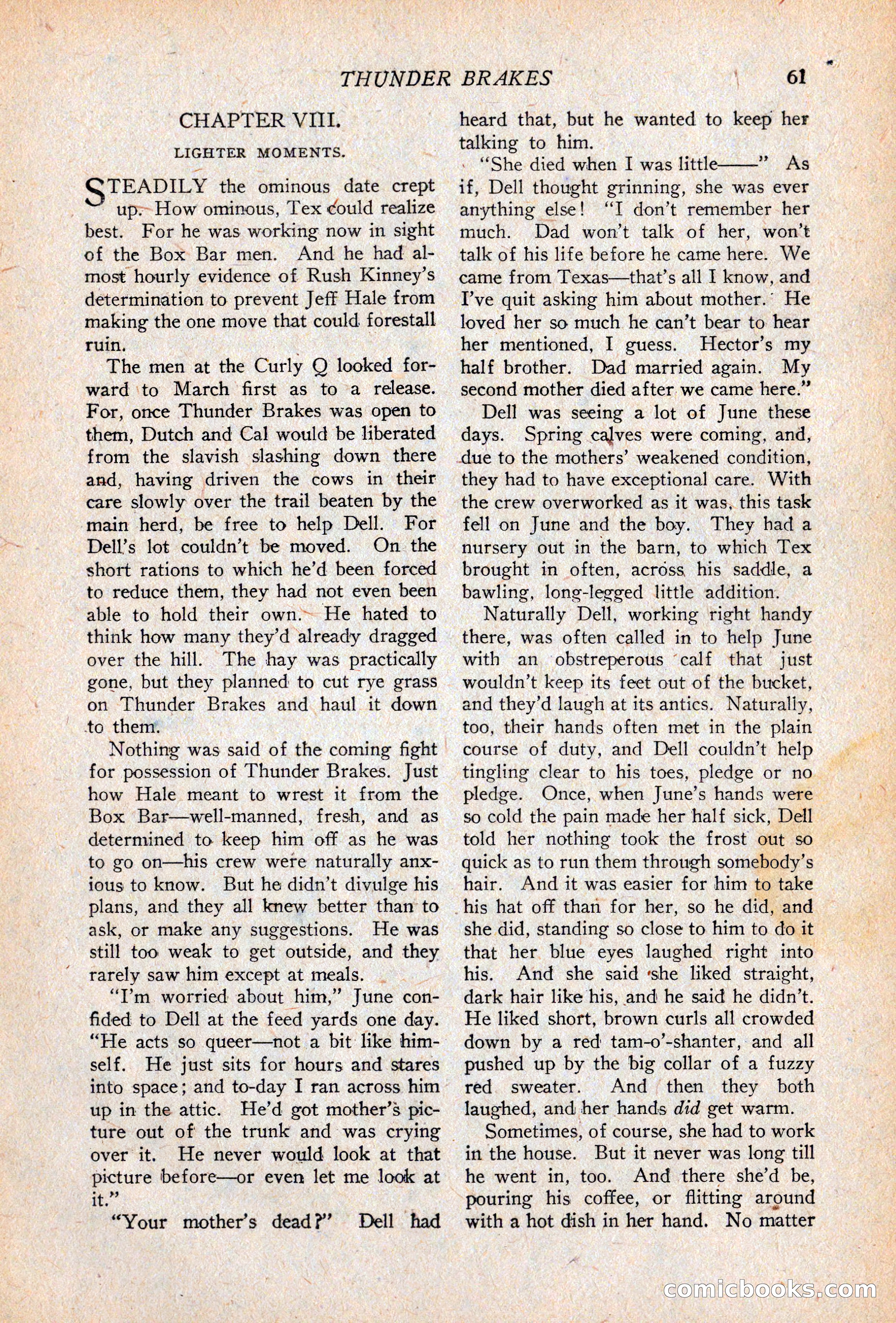 Western Story Magazine, April 14, 1928 — page 63 of 148