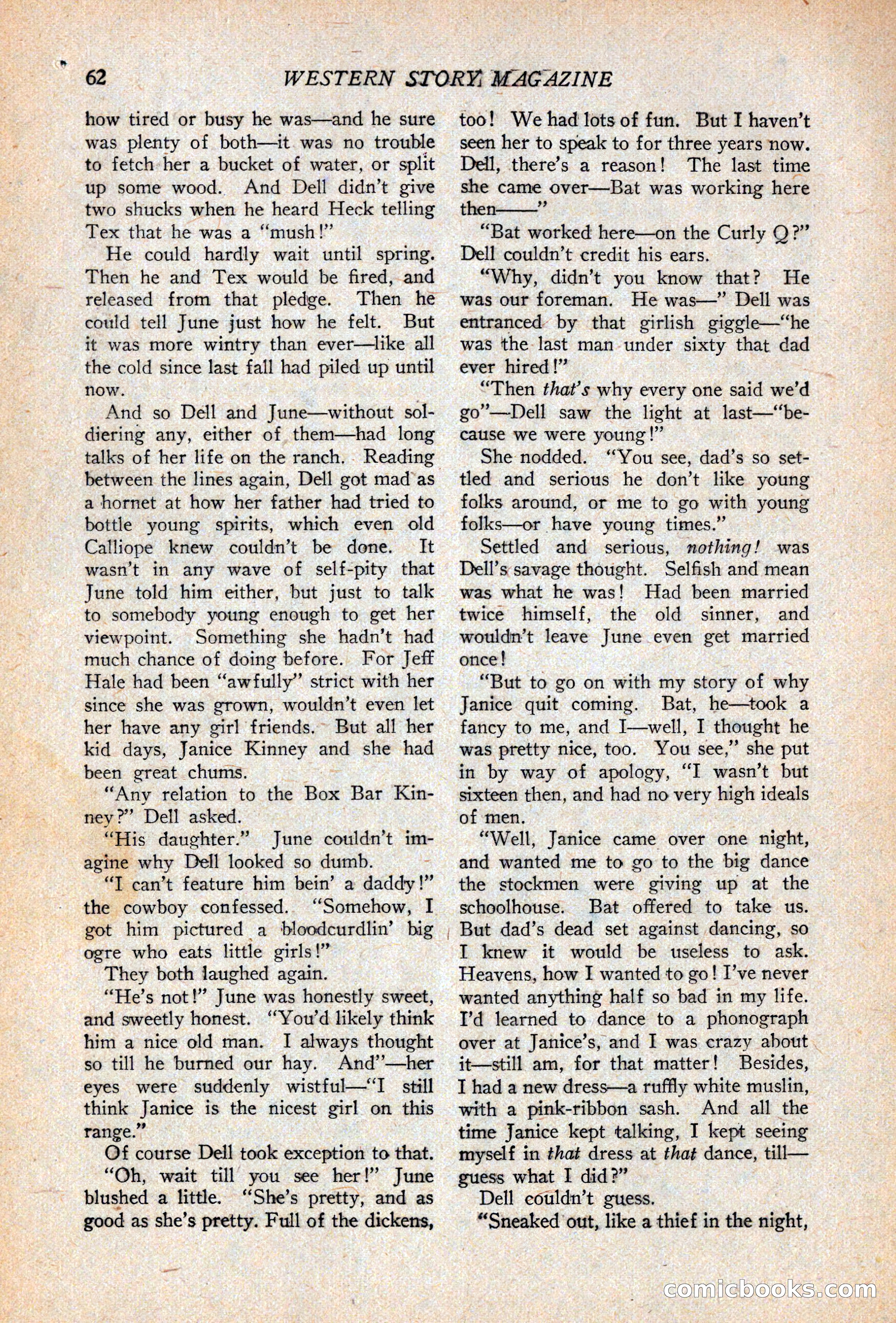 Western Story Magazine, April 14, 1928 — page 64 of 148