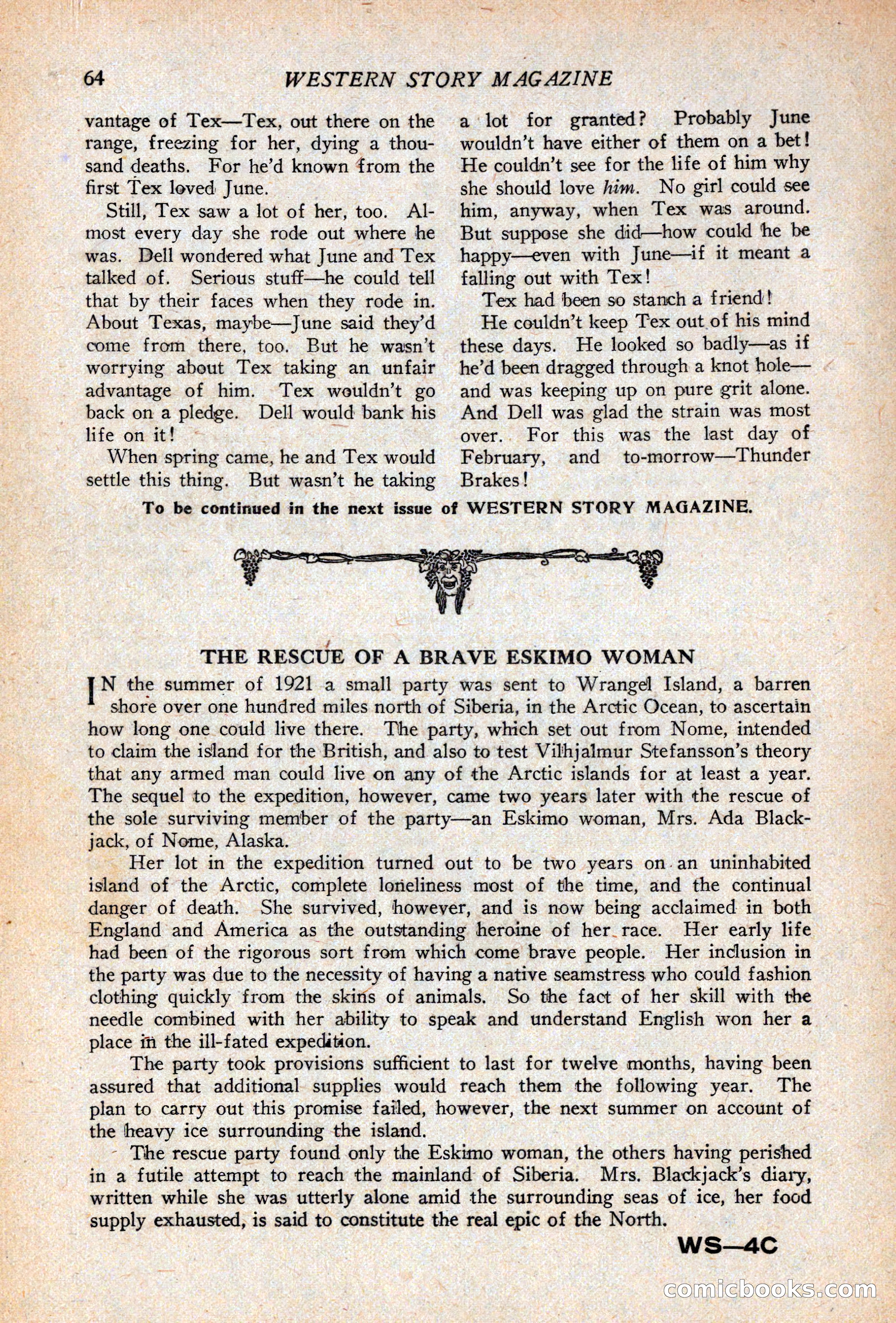 Western Story Magazine, April 14, 1928 — page 66 of 148