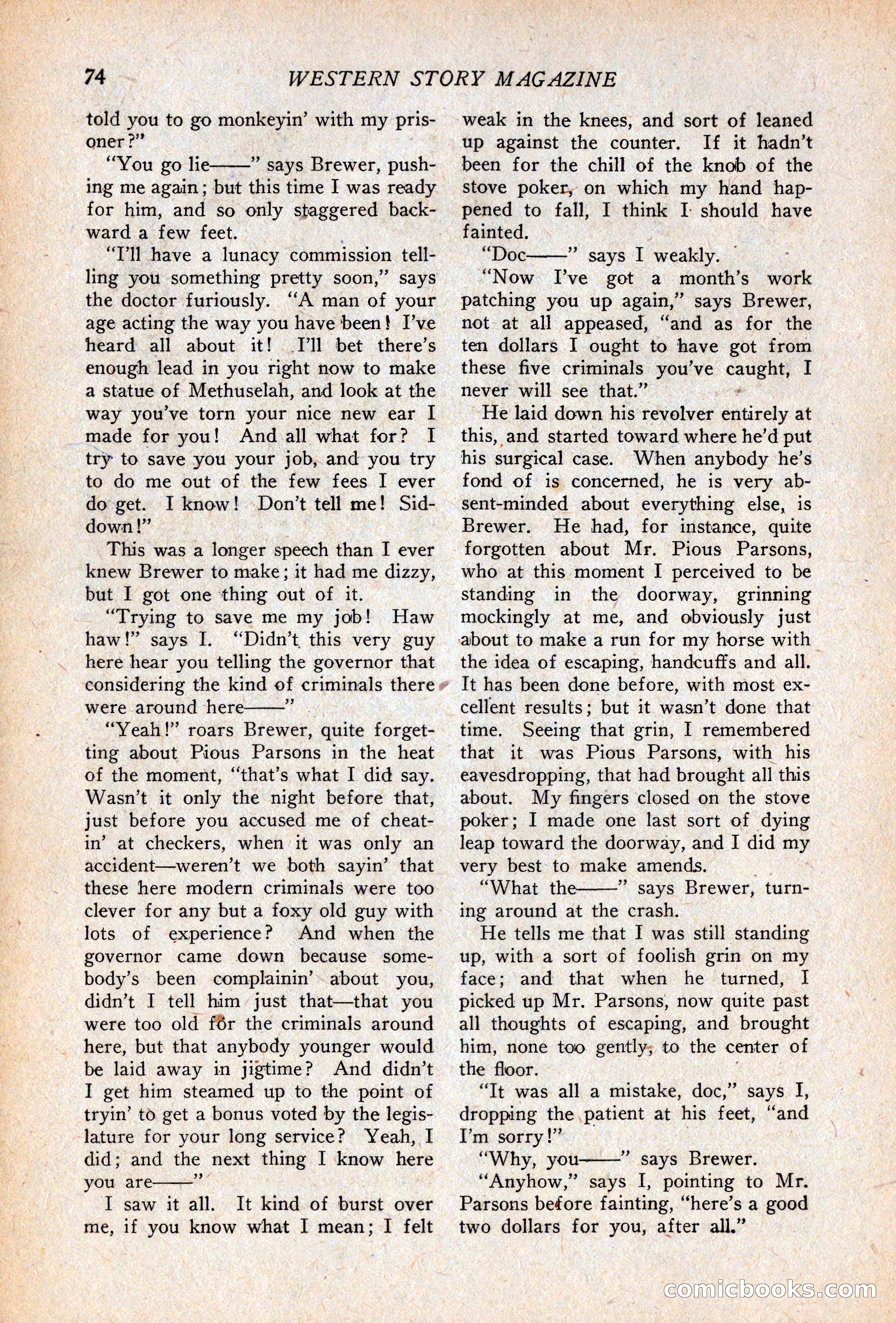 Western Story Magazine, April 14, 1928 — page 76 of 148