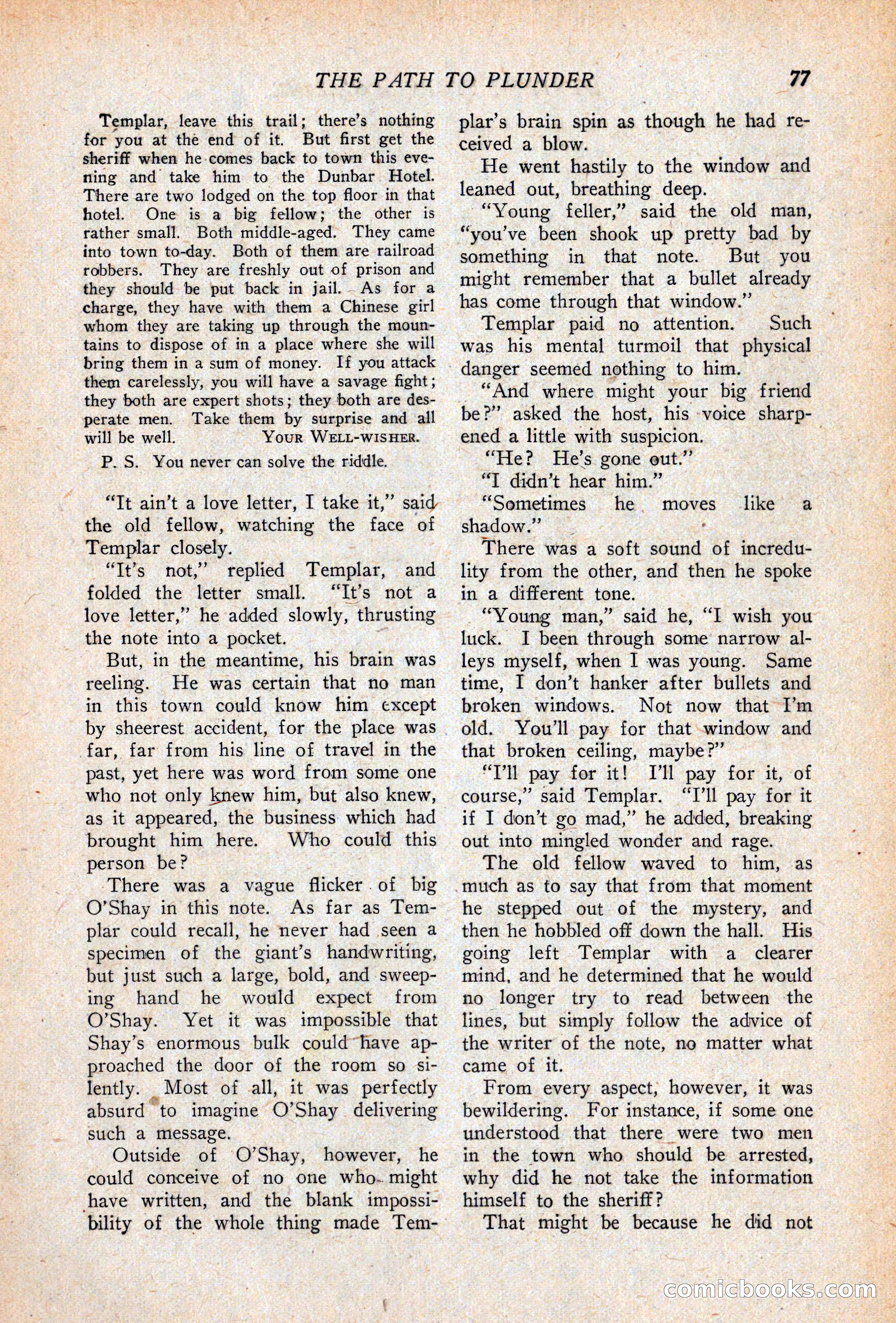 Western Story Magazine, April 14, 1928 — page 79 of 148